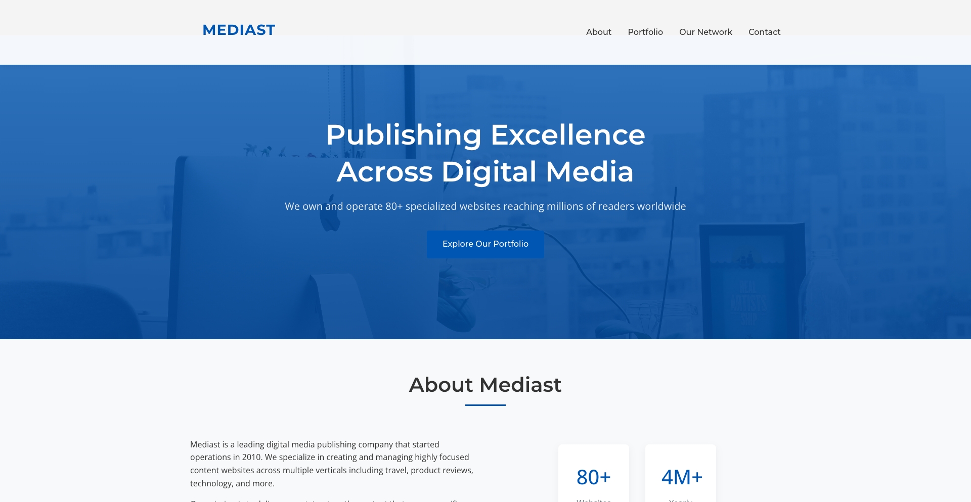 Mediast | Media Publishing Company location-data programmatic SEO template - 0 monthly traffic