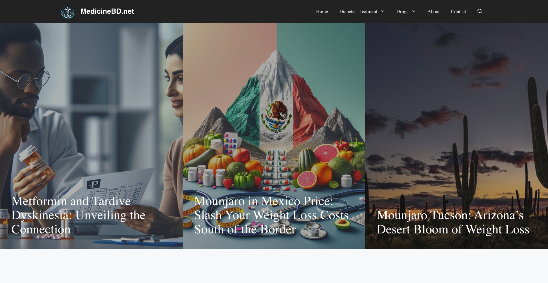 Medicinebd content programmatic SEO template - 0 monthly traffic