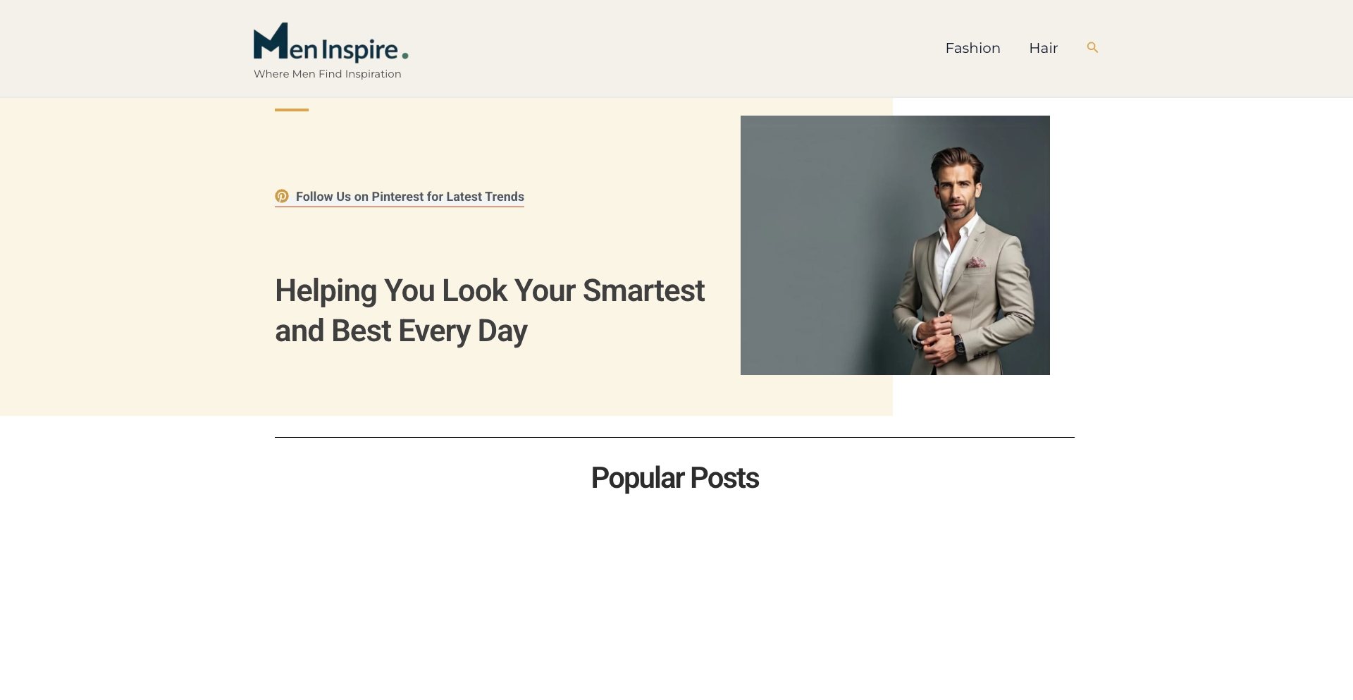 Men Inspire category-taxonomy programmatic SEO template - 0 monthly traffic