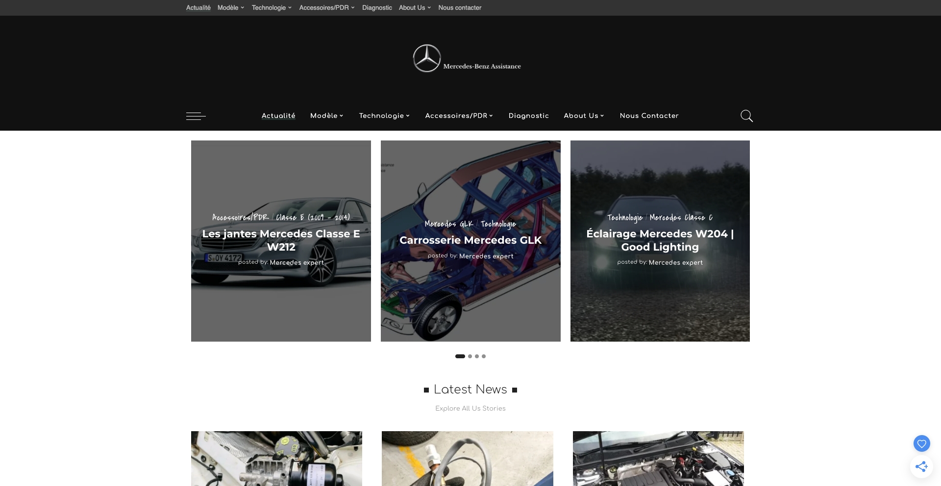 Mercedes Assistance entity-database programmatic SEO template - 135 monthly traffic