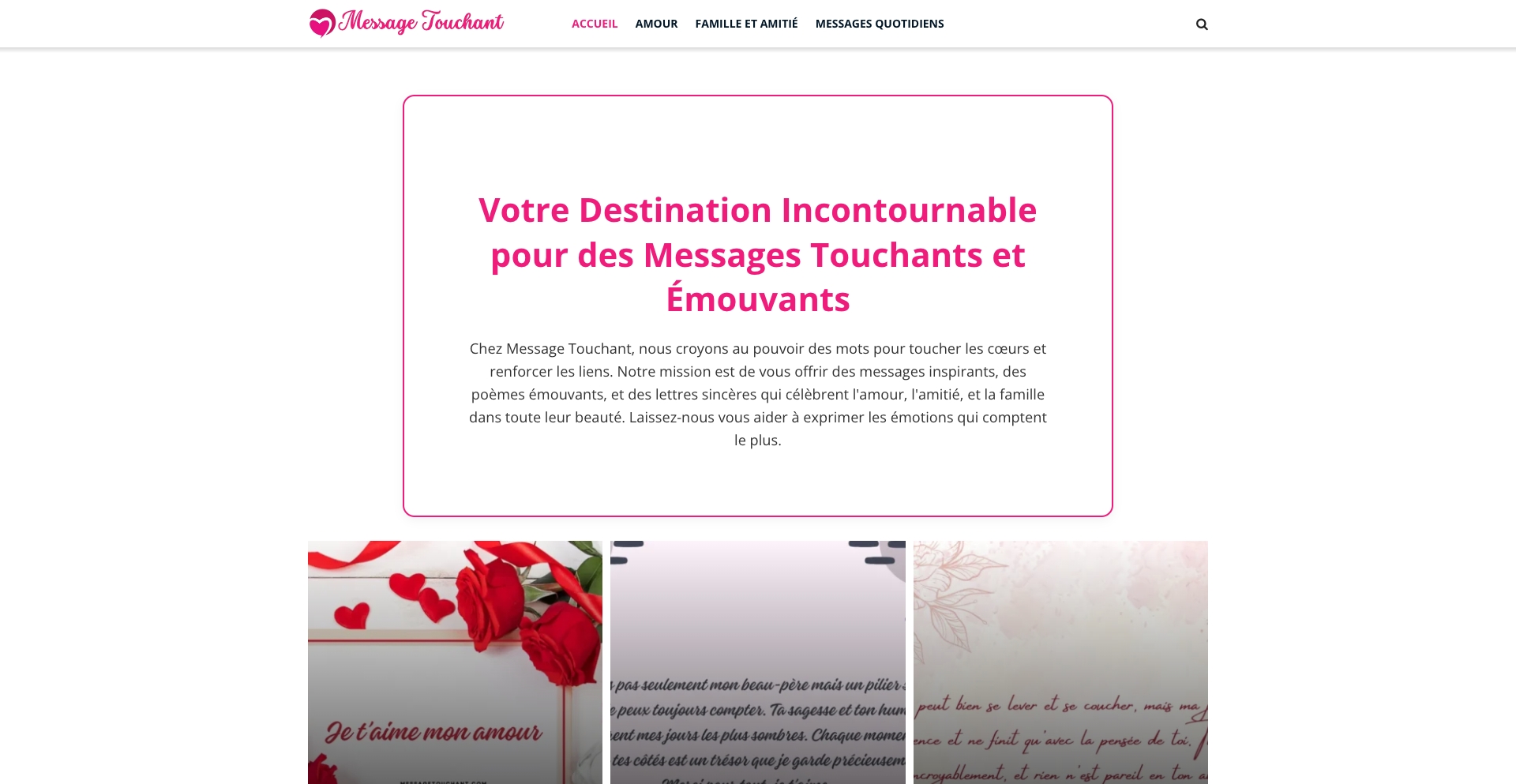 Messagetouchant content programmatic SEO template - 2377 monthly traffic