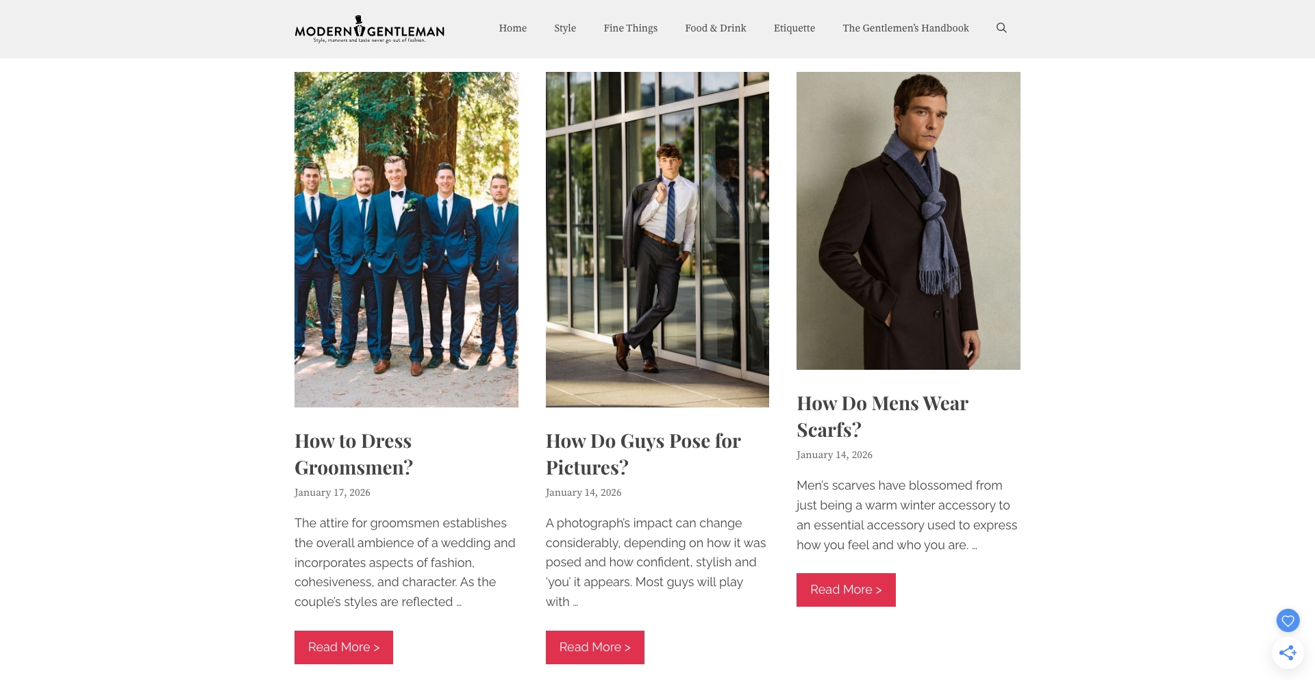 Modern Gentleman Magazine template programmatic SEO template - 27870 monthly traffic