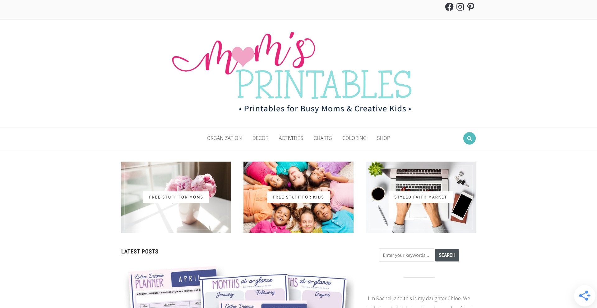 Mom's Printables template programmatic SEO template - 181 monthly traffic