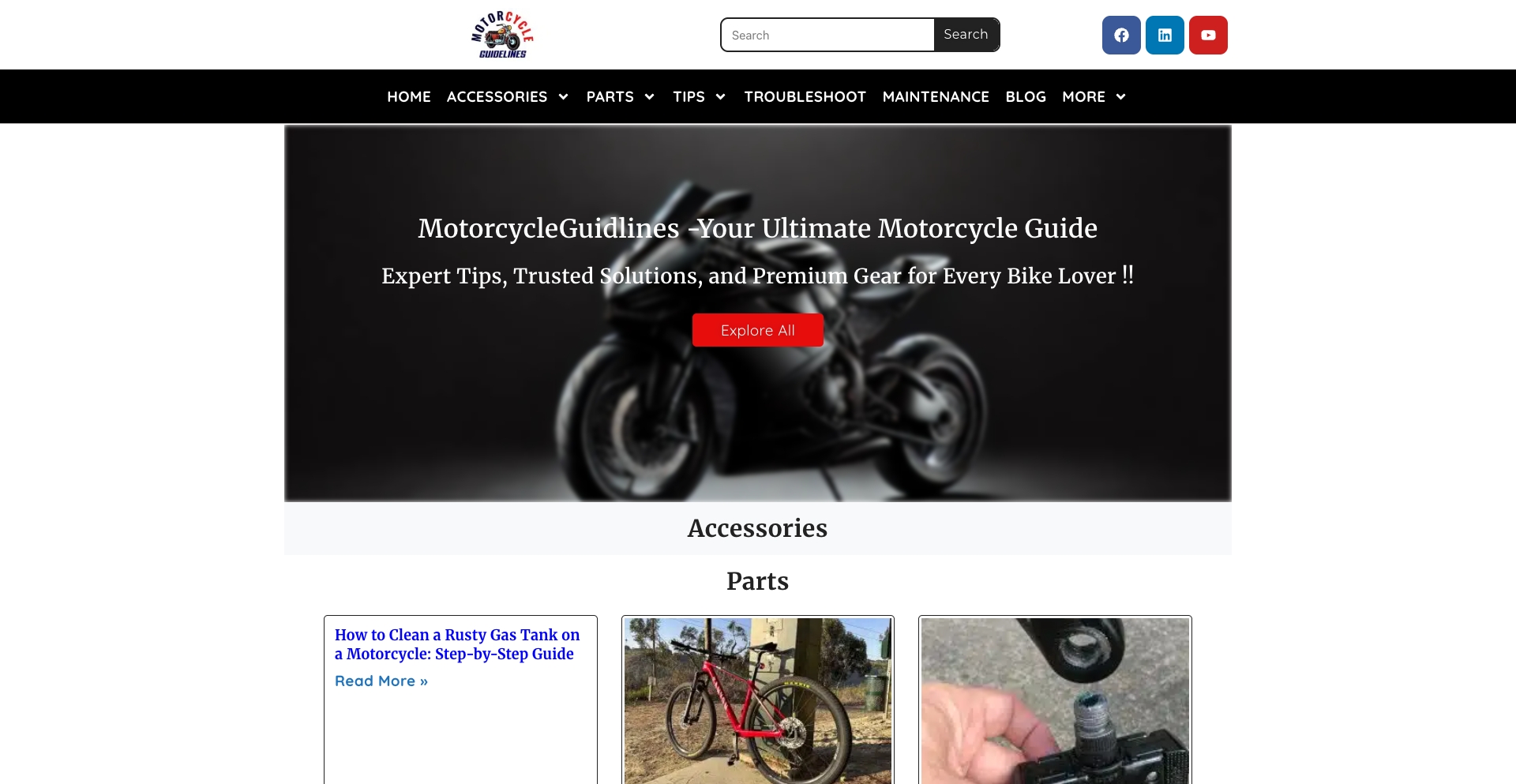 motorcycleguidelines.com location-data programmatic SEO template - 10K+ monthly traffic