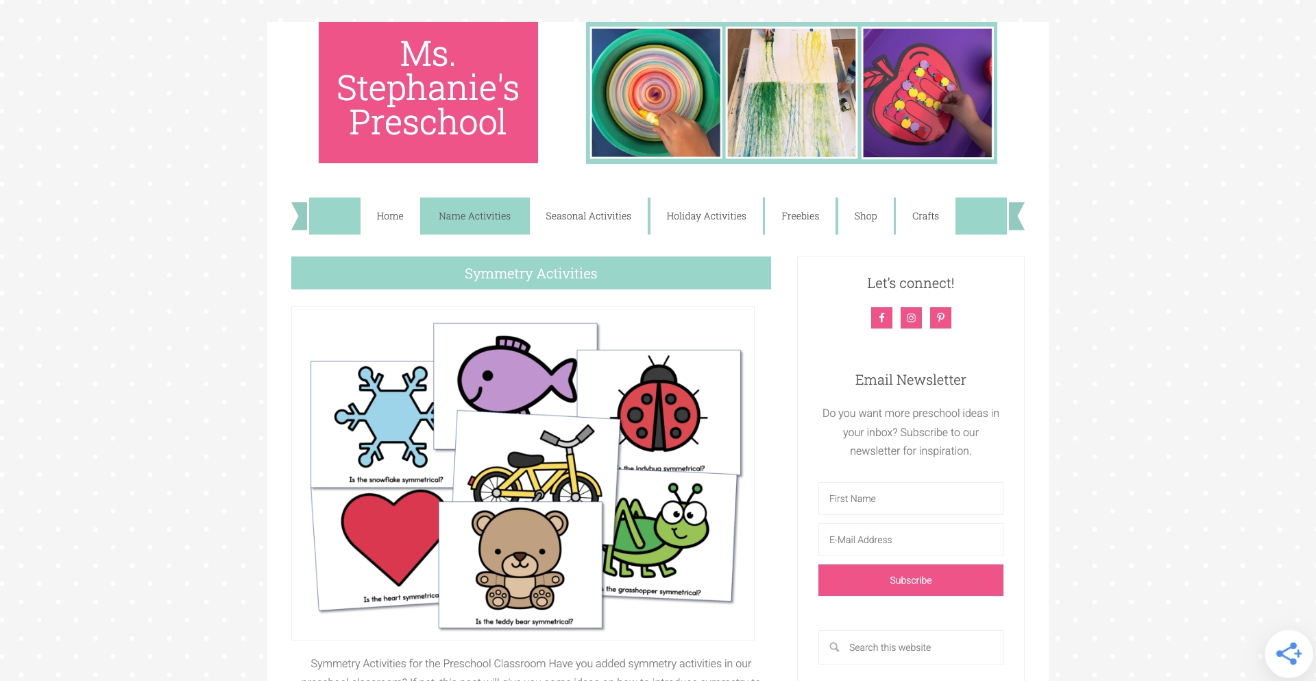 Msstephaniespreschool content programmatic SEO template - 105 monthly traffic