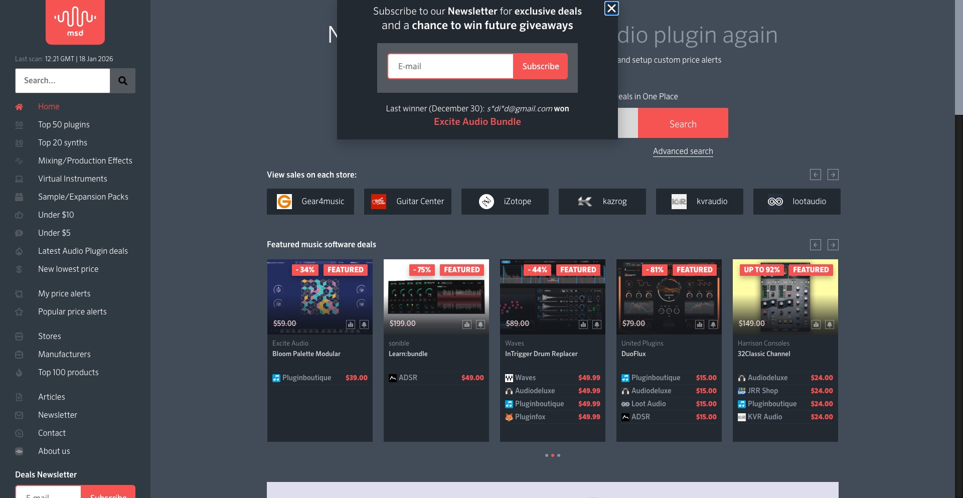 Musicsoftwaredeals entity-database programmatic SEO template - 667 monthly traffic