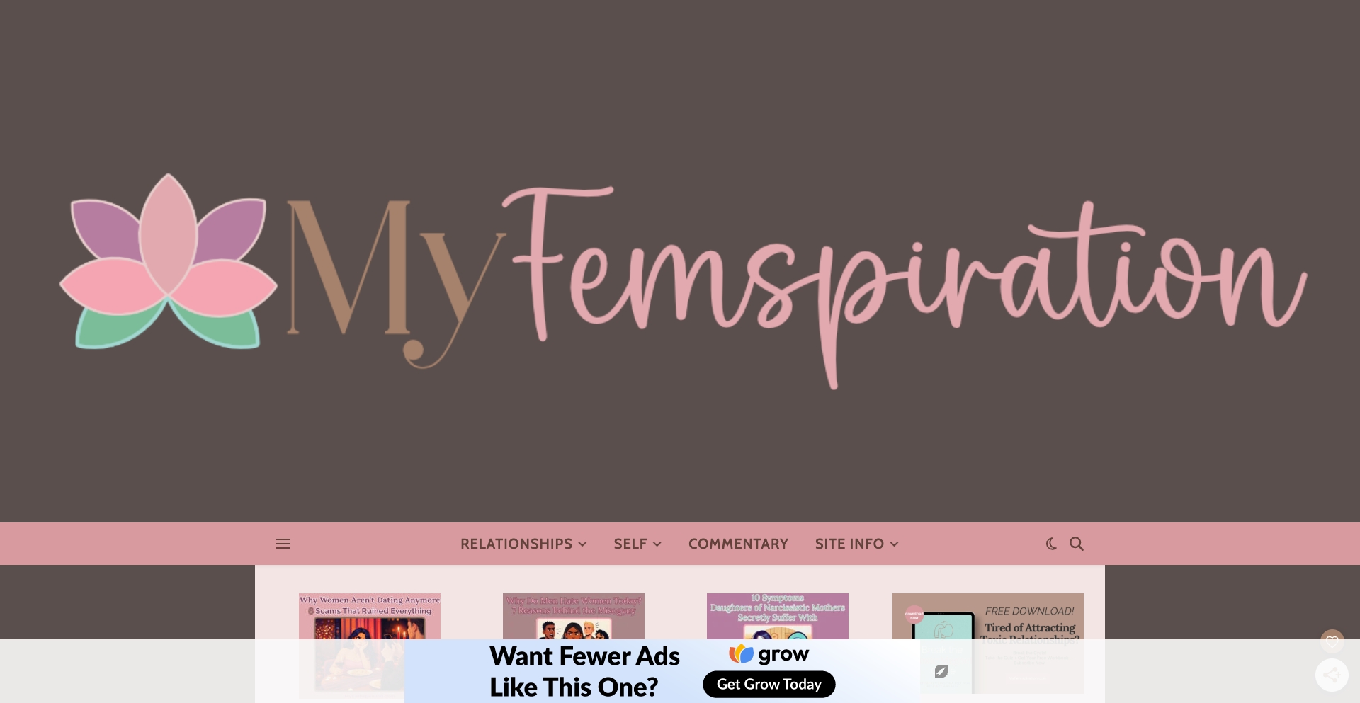 Myfemspiration content programmatic SEO template - 401 monthly traffic