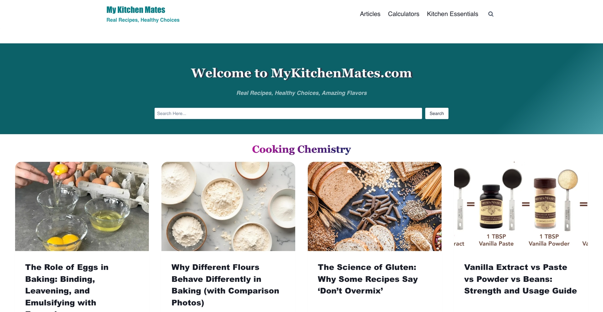 My Kitchen Mates tool programmatic SEO template - 0 monthly traffic