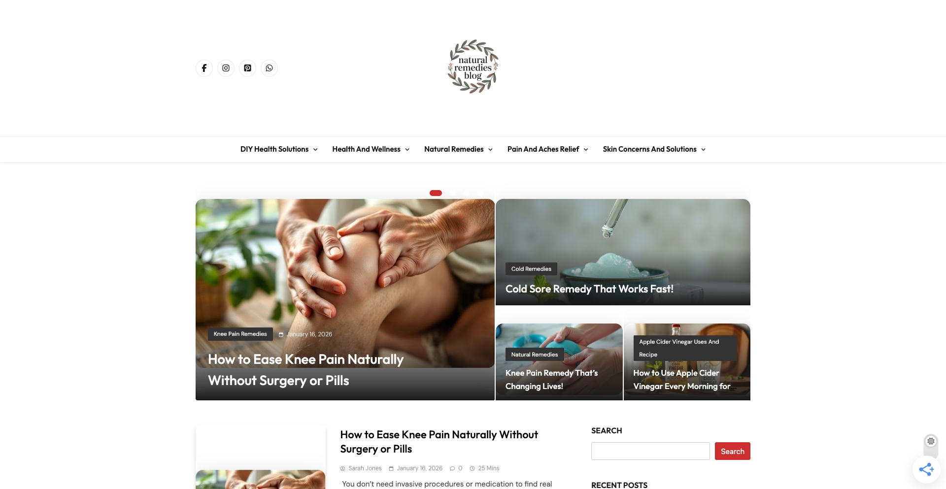 naturalremedies.blog location-data programmatic SEO template - 10K+ monthly traffic