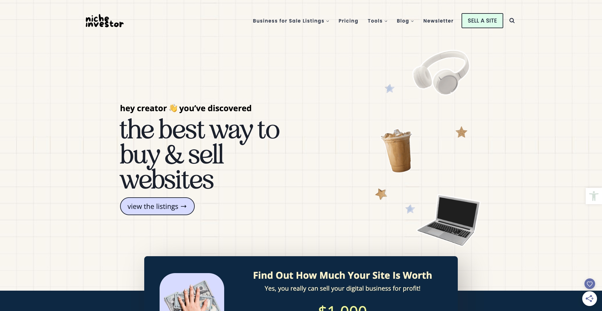 Niche Investor entity-database programmatic SEO template - 373 monthly traffic