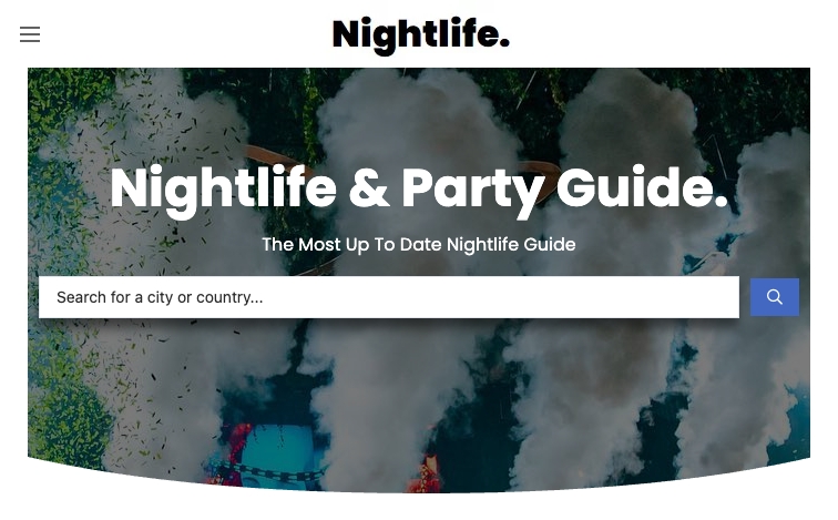 Nightlifepartyguide location programmatic SEO template - 499 monthly traffic