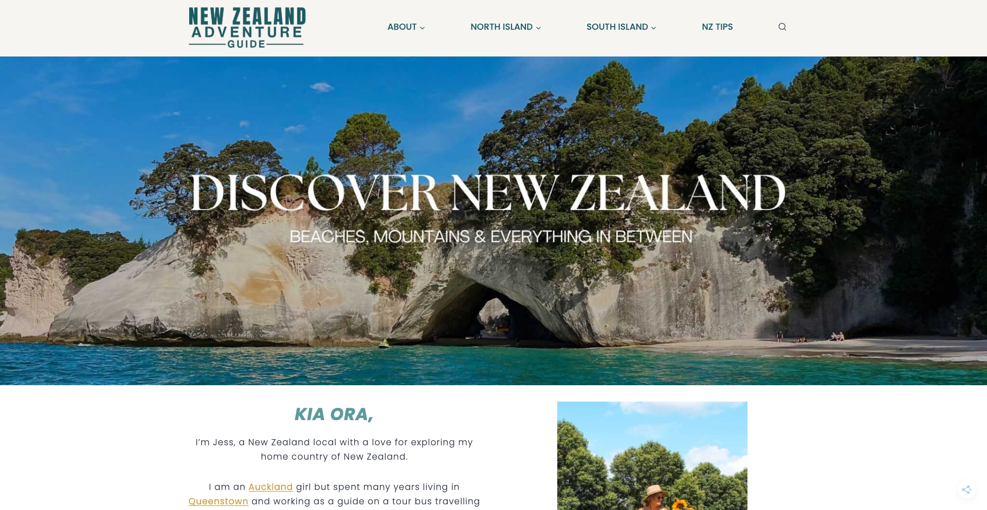 NZ Adventure Guide location-template programmatic SEO template - 3.2K monthly traffic