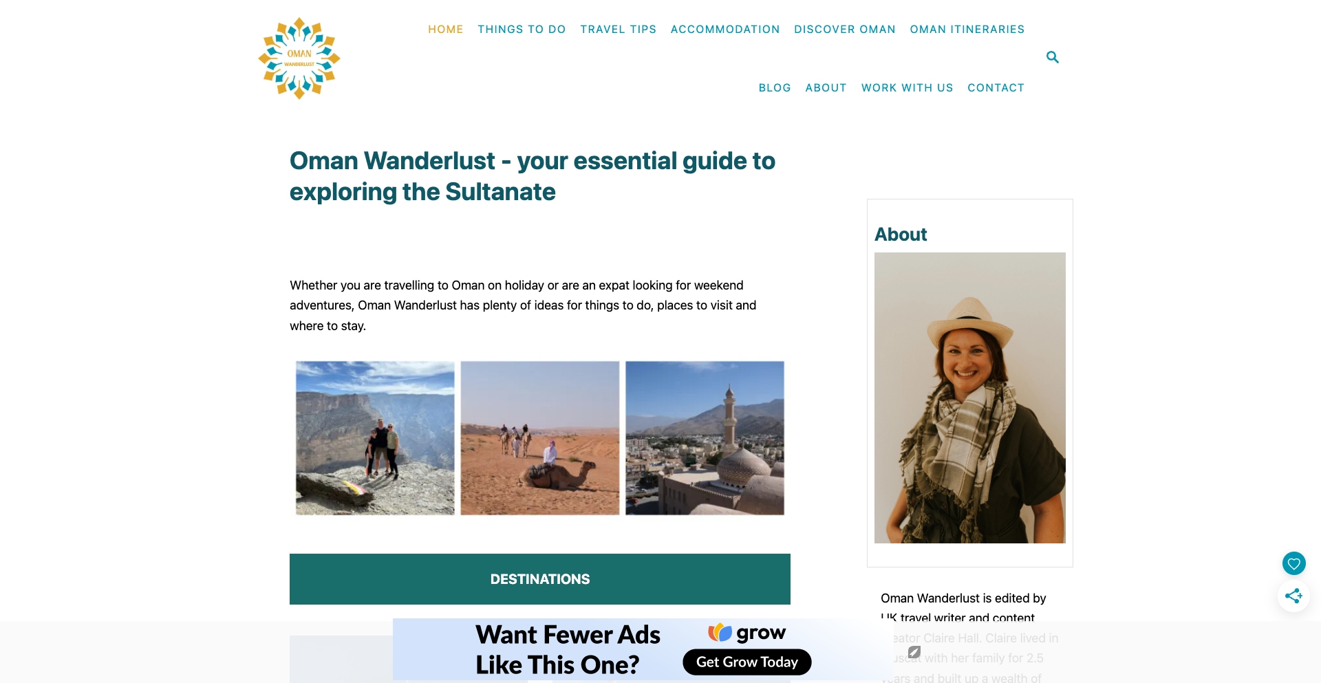 Oman Wanderlust template programmatic SEO template - 5521 monthly traffic