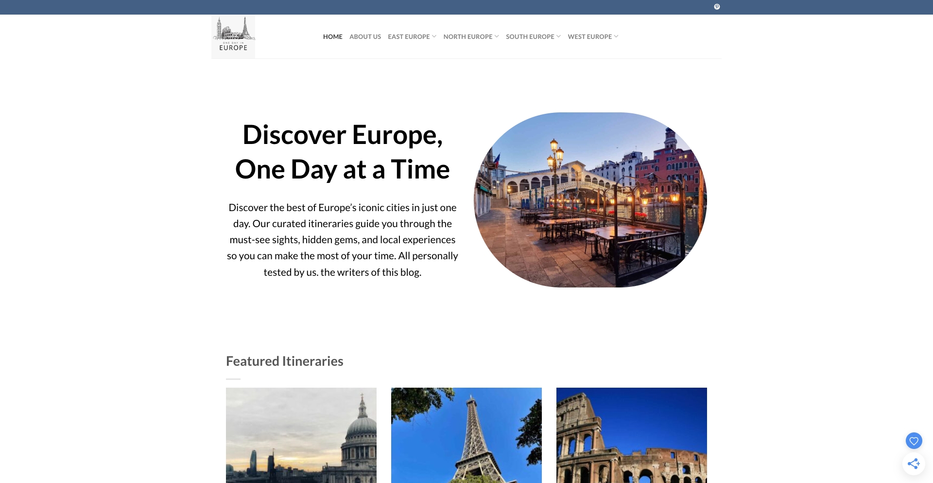 Onedayeurope location programmatic SEO template - 0 monthly traffic