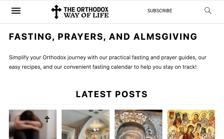 Orthodoxfasting content programmatic SEO template - 348 monthly traffic