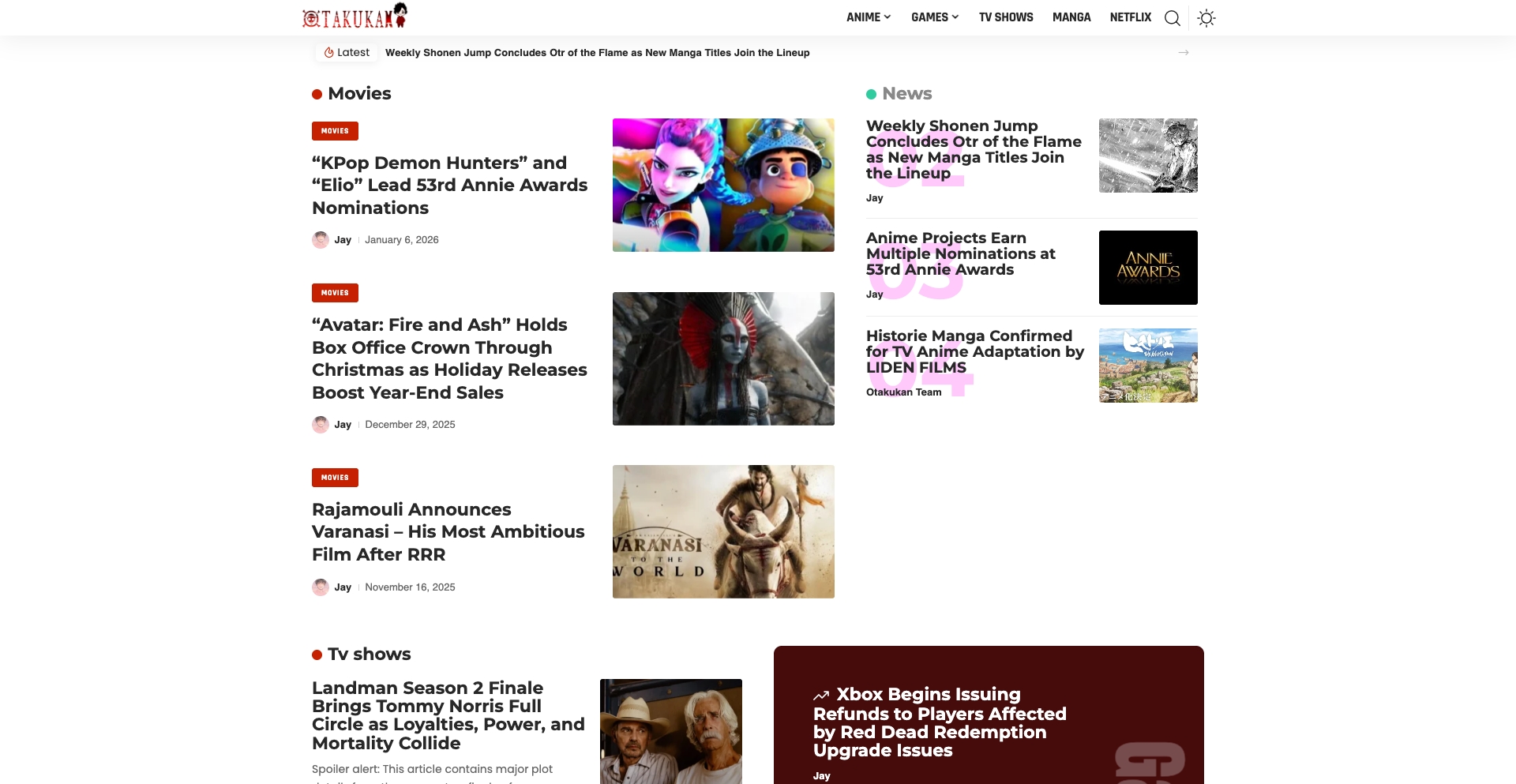 Otakukan | Discover, Discuss, and Dive into Anime entity-database programmatic SEO template - 248 monthly traffic