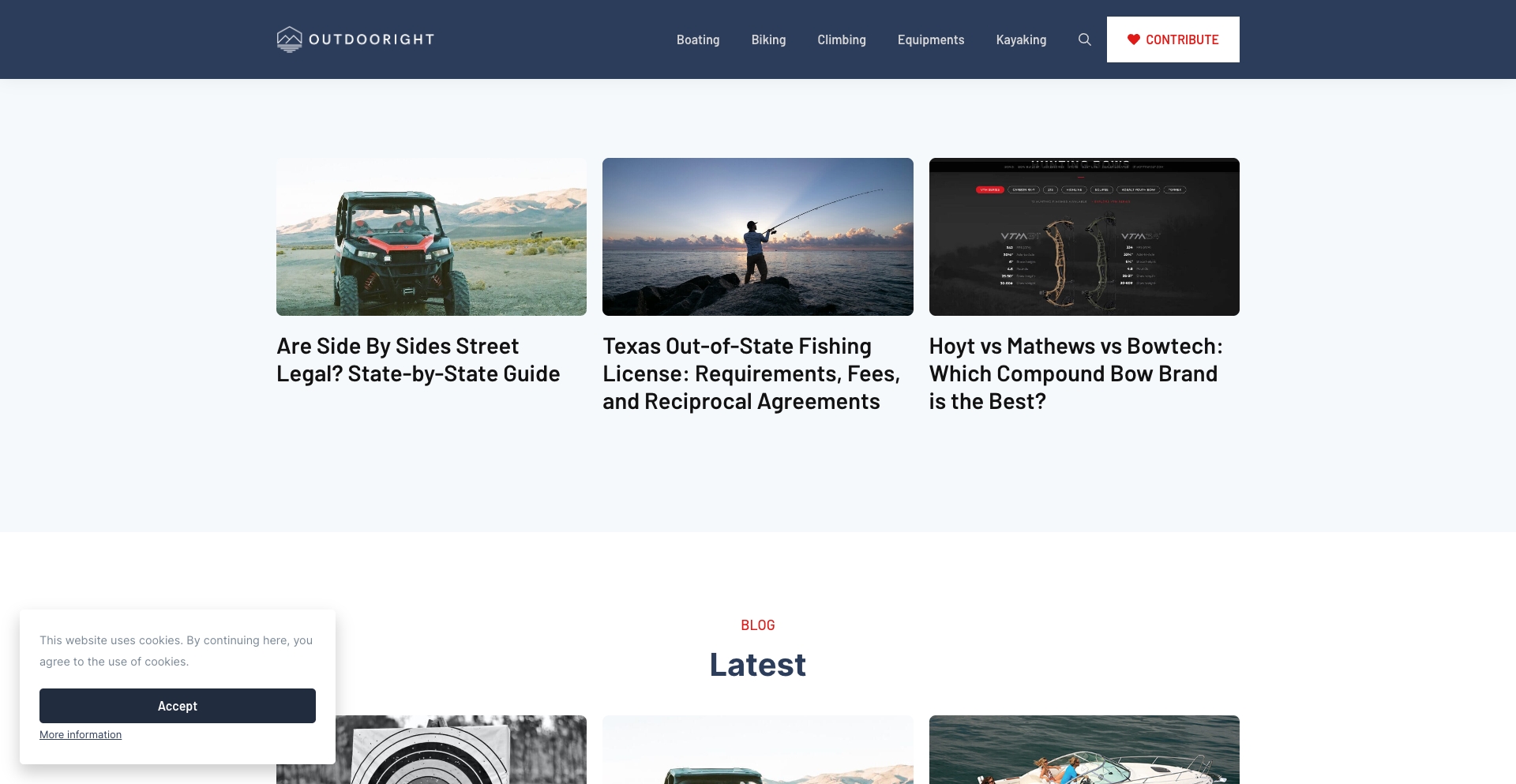 OutdooRight | Outdoor Adventure location-data programmatic SEO template - 0 monthly traffic