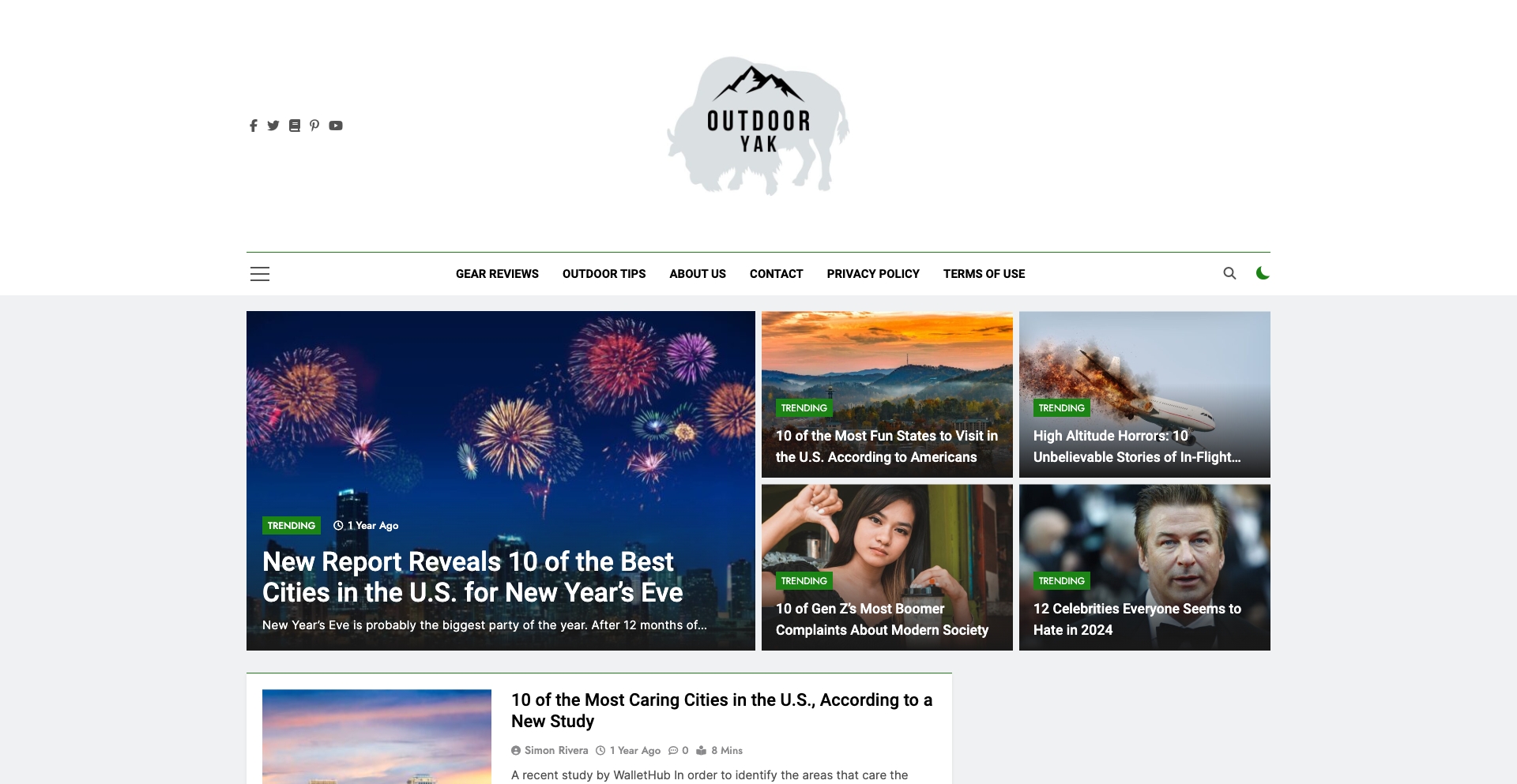 Outdoor Yak location-data programmatic SEO template - 0 monthly traffic