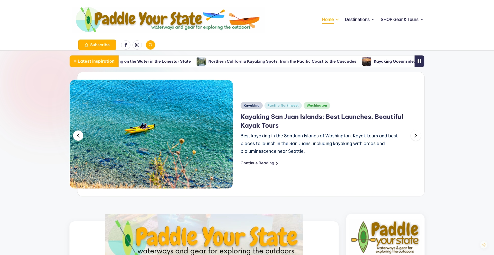 Paddleyourstate location programmatic SEO template - 334 monthly traffic