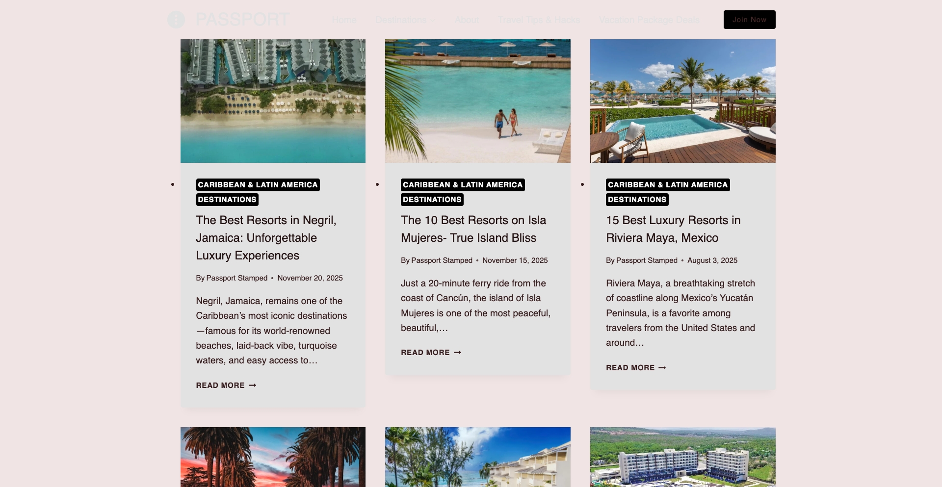 Passport Stamped content programmatic SEO template - 17056 monthly traffic