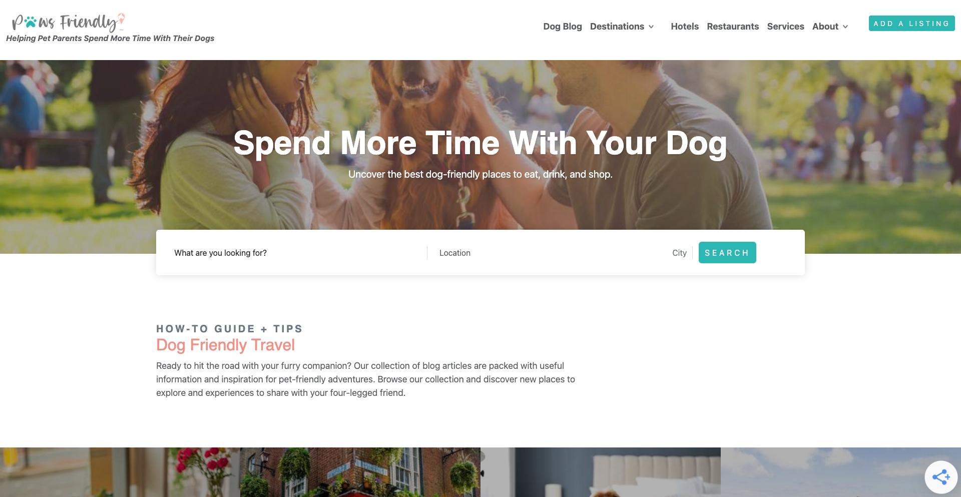Pawsfriendly location programmatic SEO template - 2352 monthly traffic