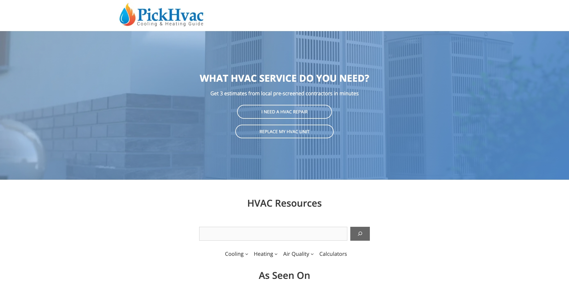 Expert HVAC Resources – Help You Find the Best HVAC Systems comparison programmatic SEO template - 43 monthly traffic