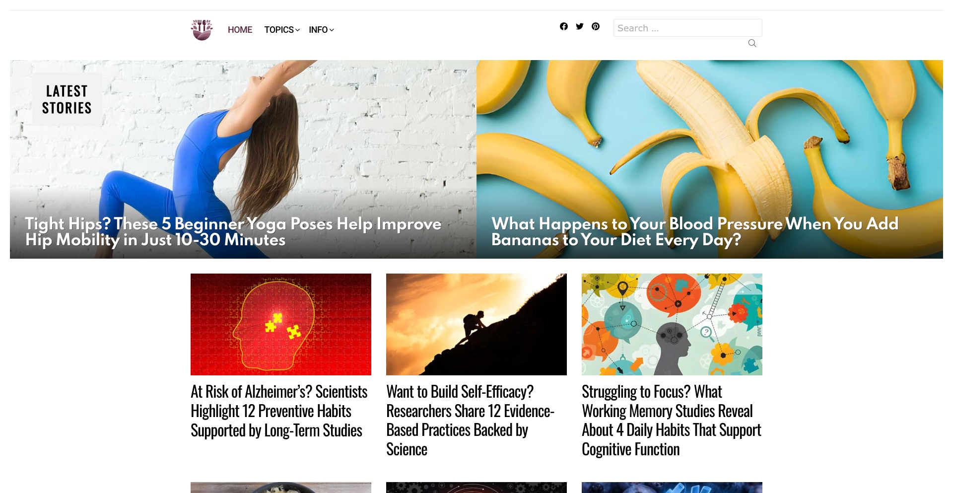 Pinch Of Health content programmatic SEO template - 0 monthly traffic