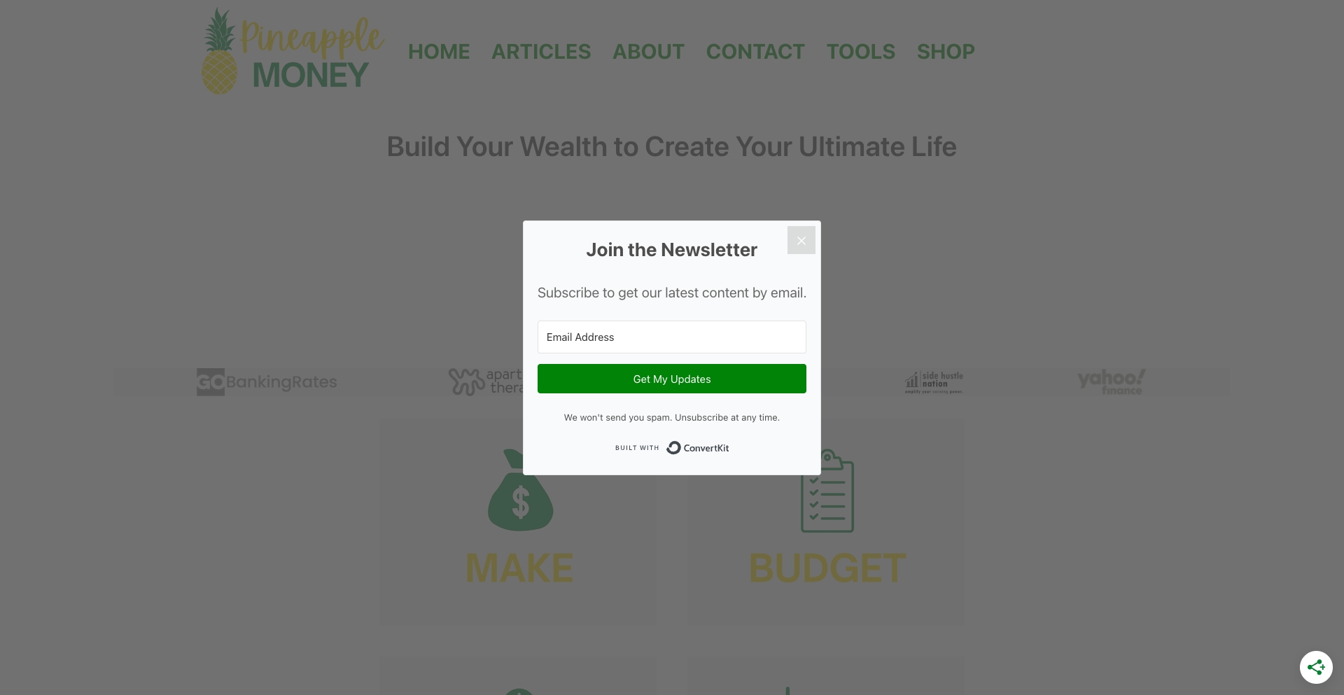 Pineapple Money location-template programmatic SEO template - 0 monthly traffic