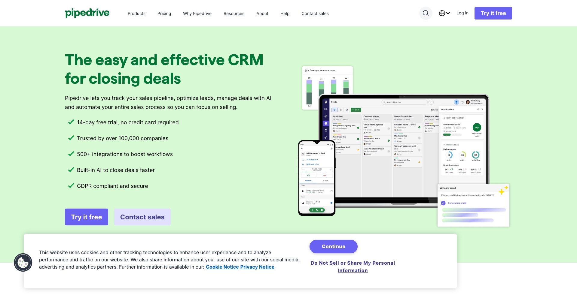 Pipedrive integration-marketplace programmatic SEO template - 9.6M+ monthly traffic
