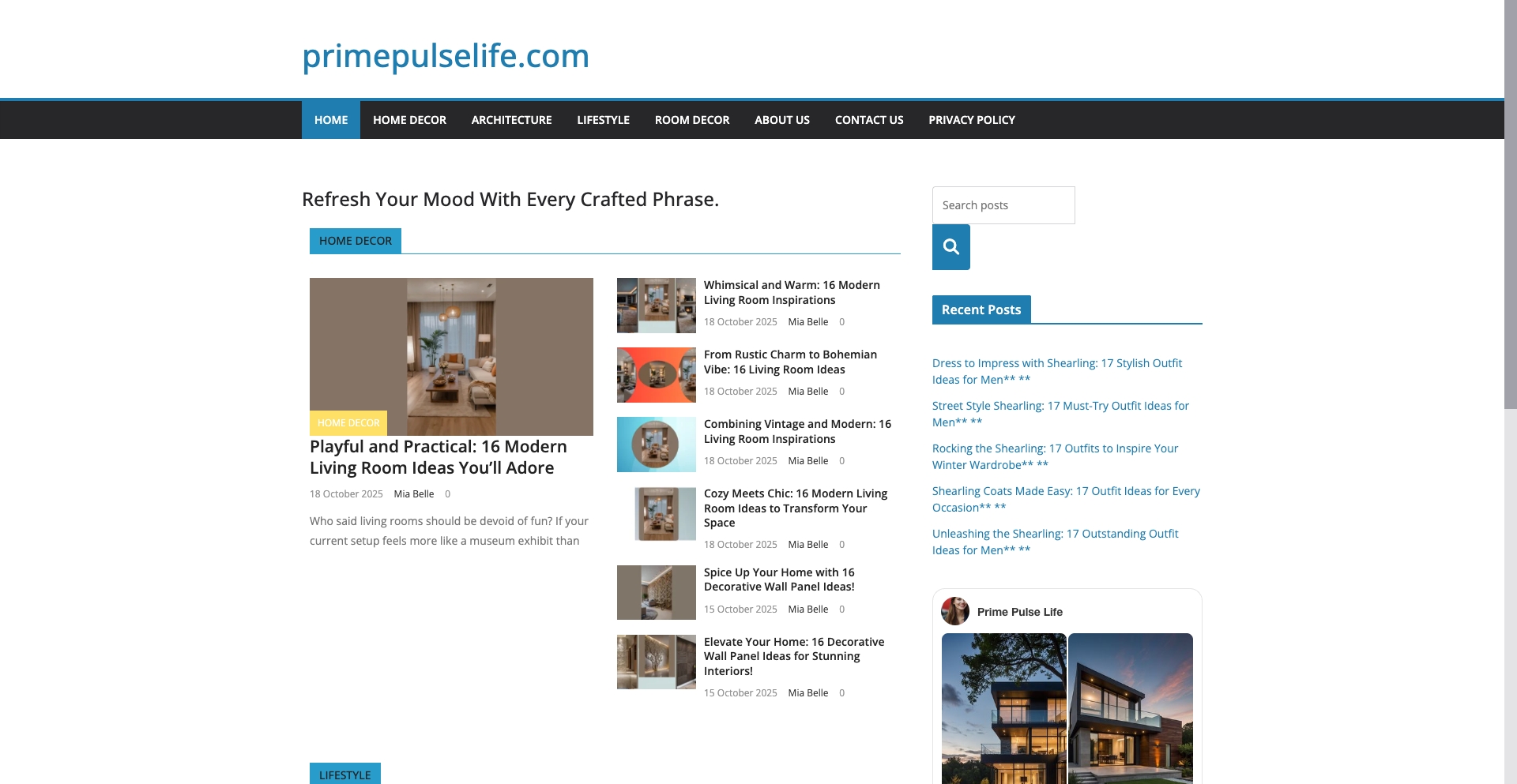 Primepulselife content programmatic SEO template - 0 monthly traffic
