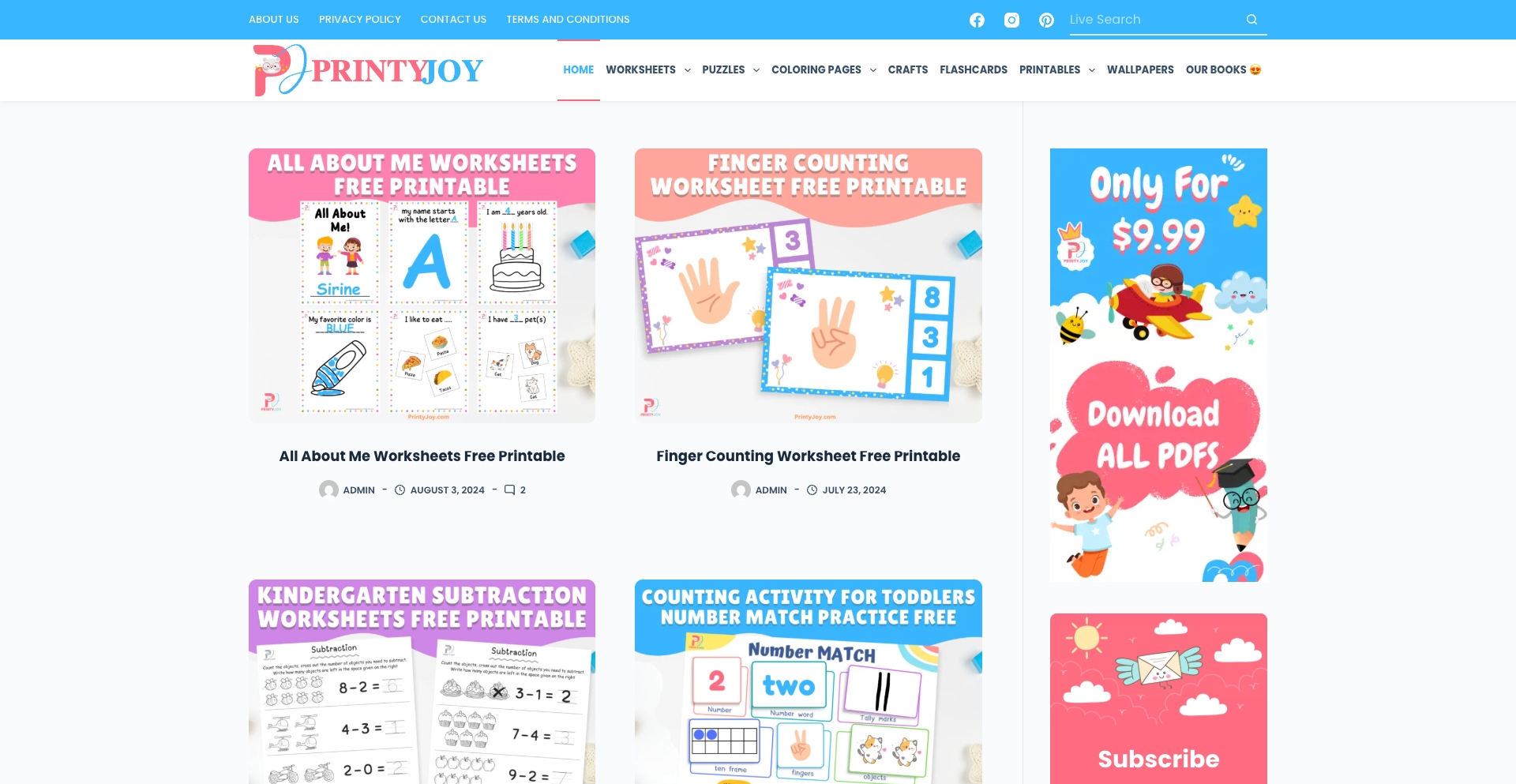 Printyjoy content programmatic SEO template - 0 monthly traffic