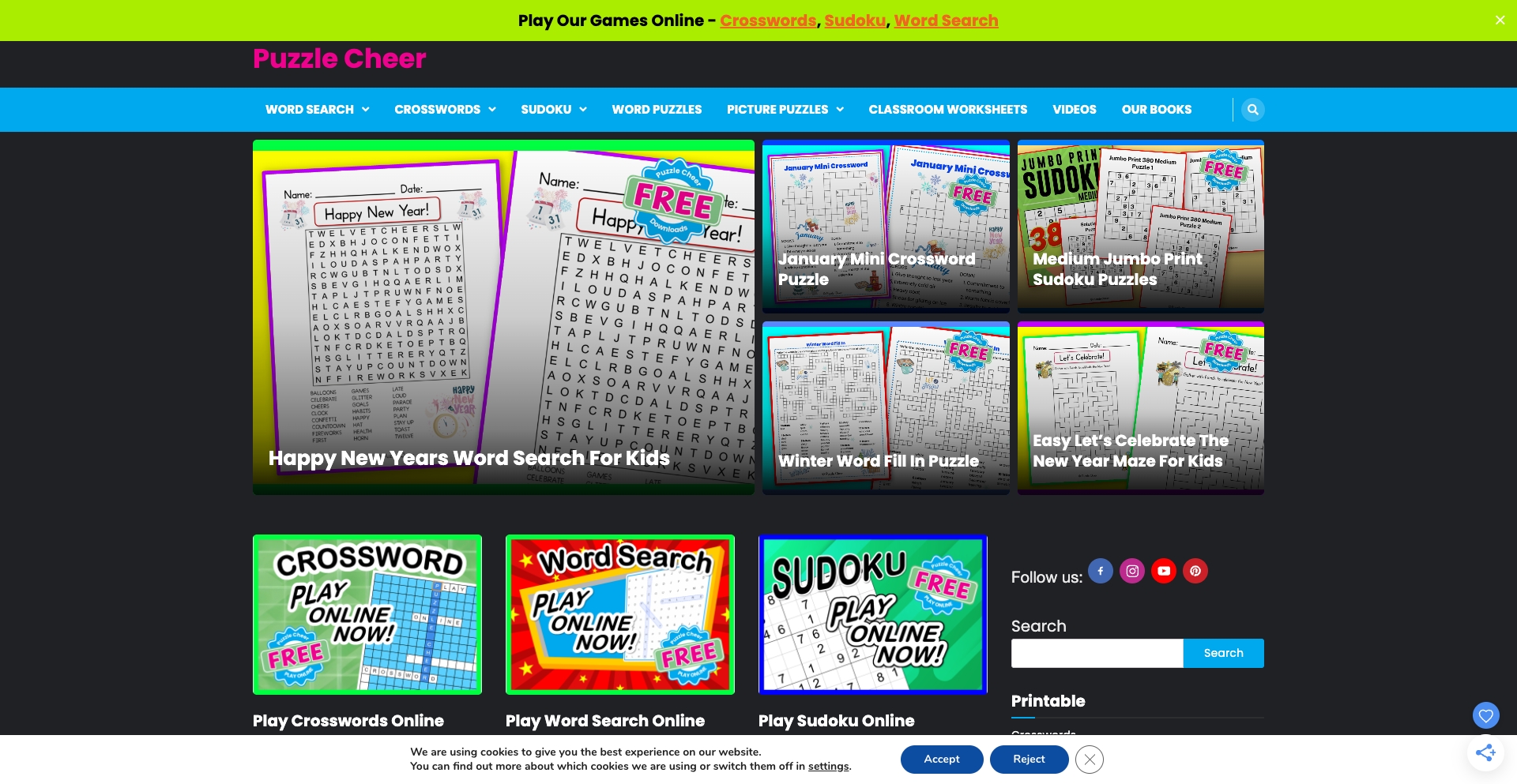 puzzlecheer.com location-data programmatic SEO template - 10K+ monthly traffic