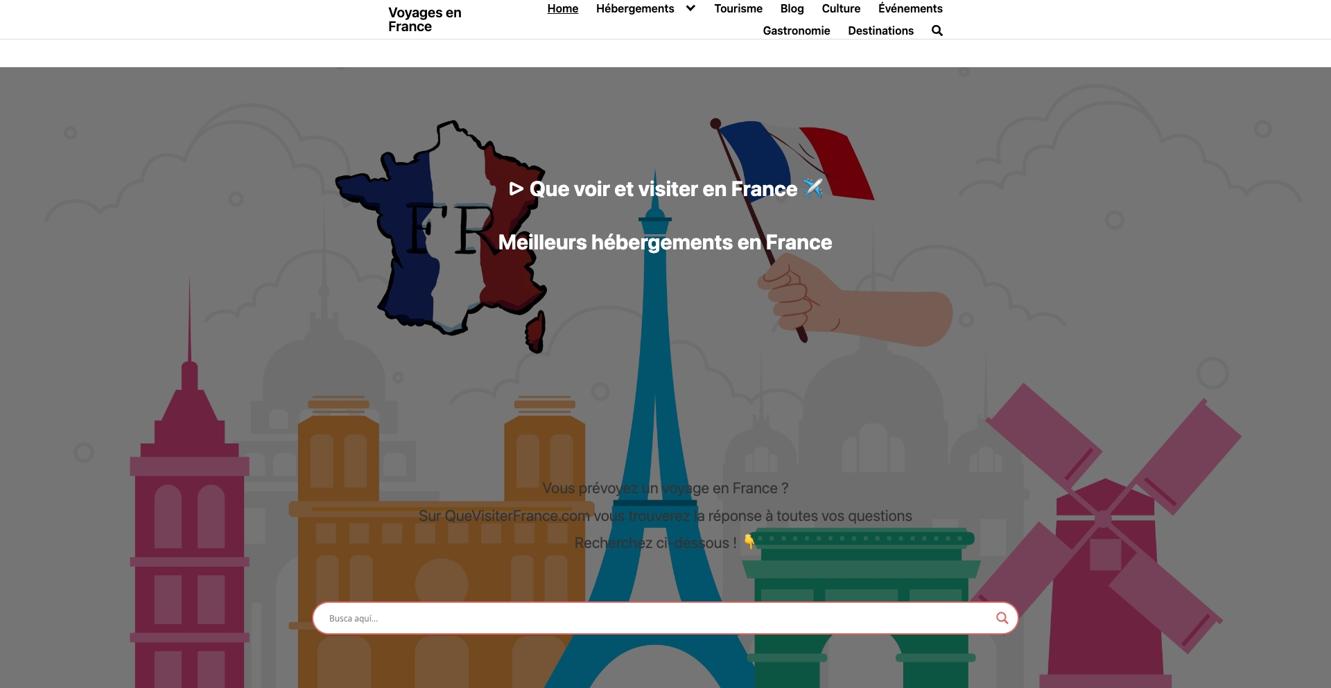 Que Visiter France location-accommodation programmatic SEO template - 0 monthly traffic