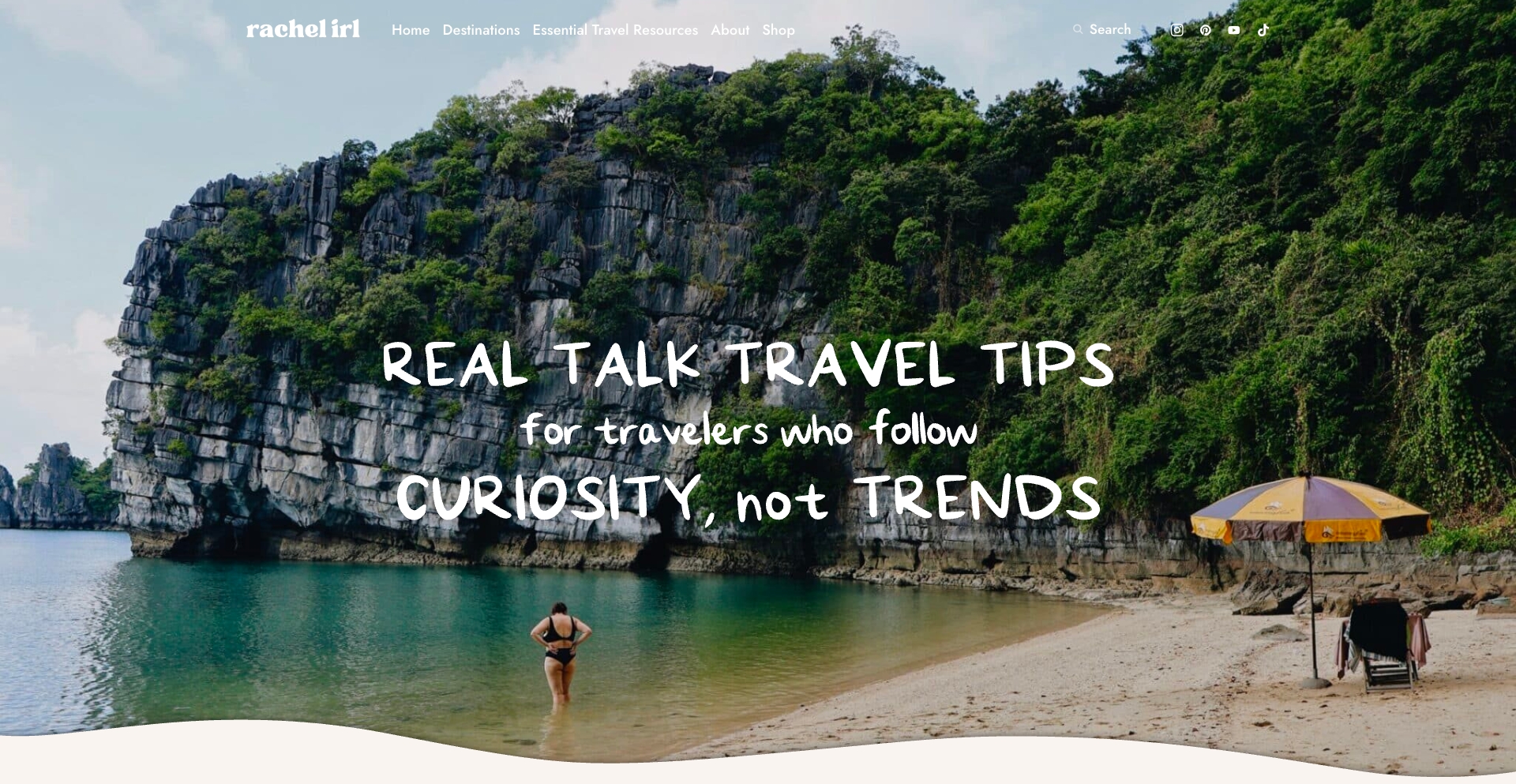 Real Travel for Real Life | rachel irl location-data programmatic SEO template - 136212 monthly traffic