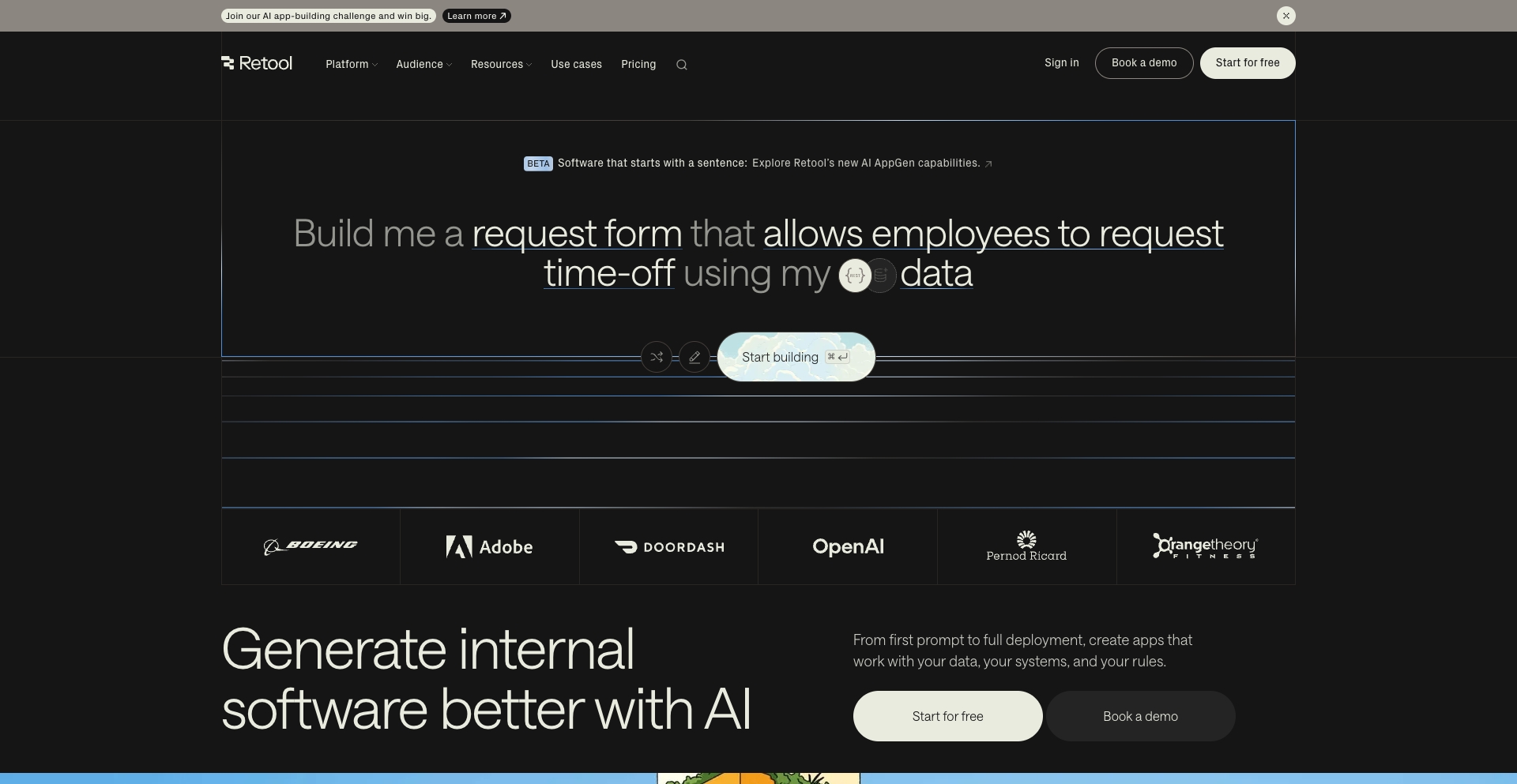 Retool integration-directory programmatic SEO template - 2.4M+ monthly traffic
