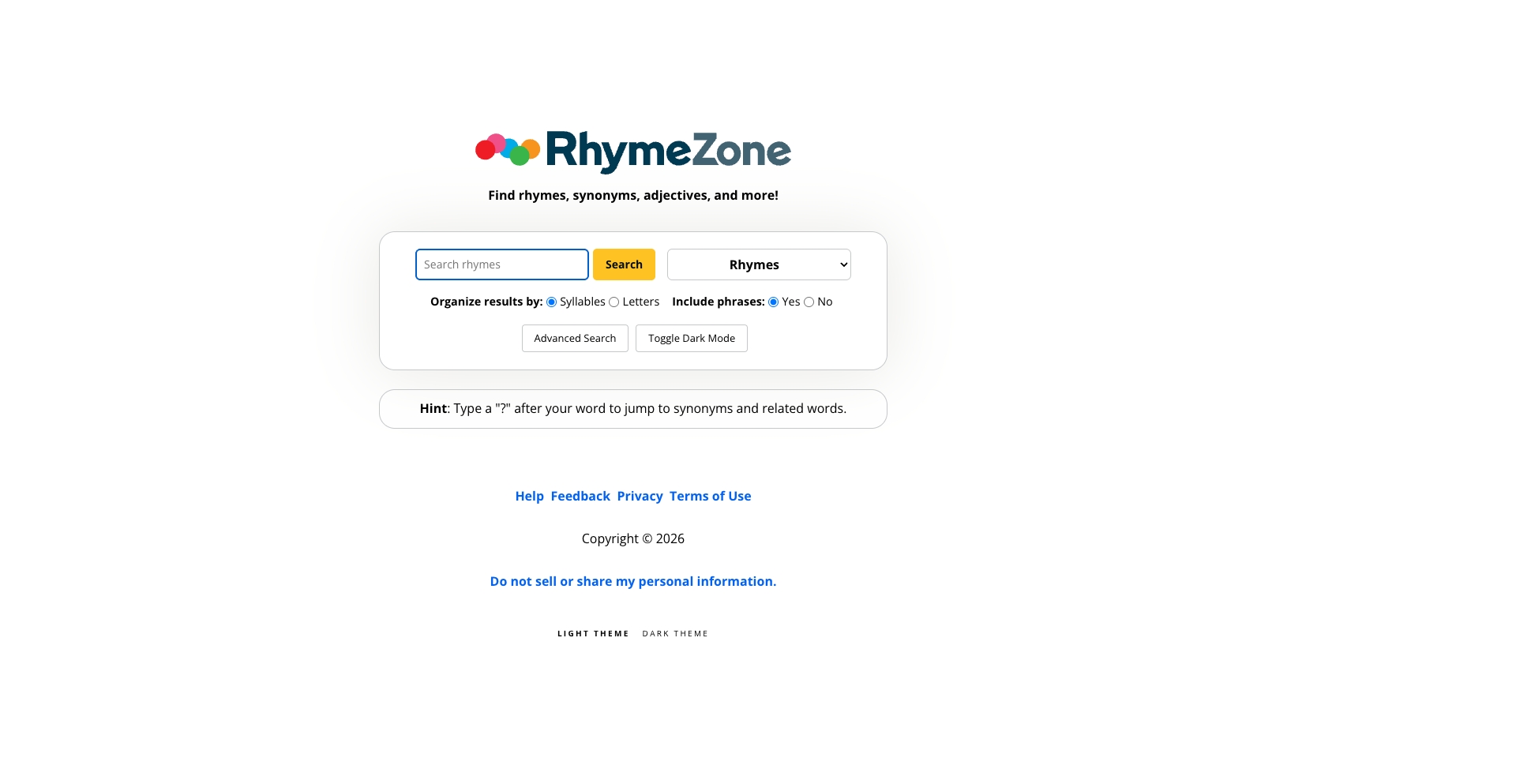 Rhymezone ai-generated programmatic SEO template - 1M+ monthly traffic
