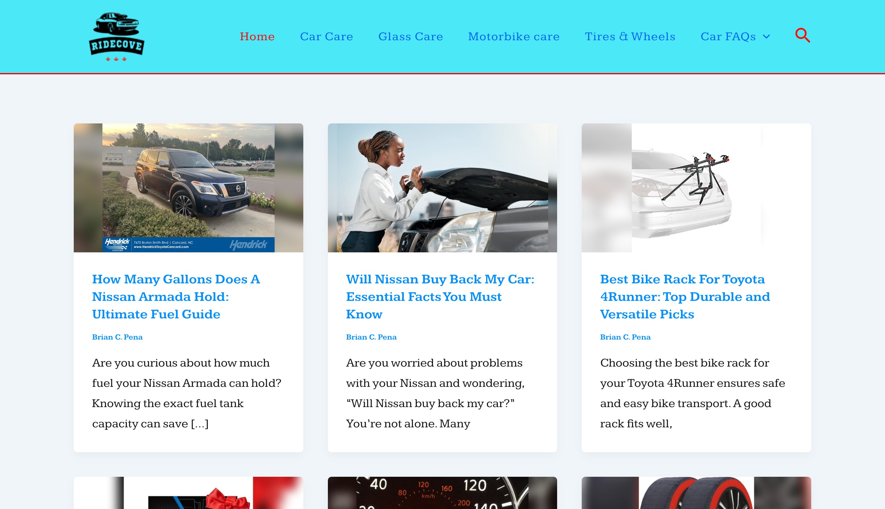 Ridecove content programmatic SEO template - 0 monthly traffic
