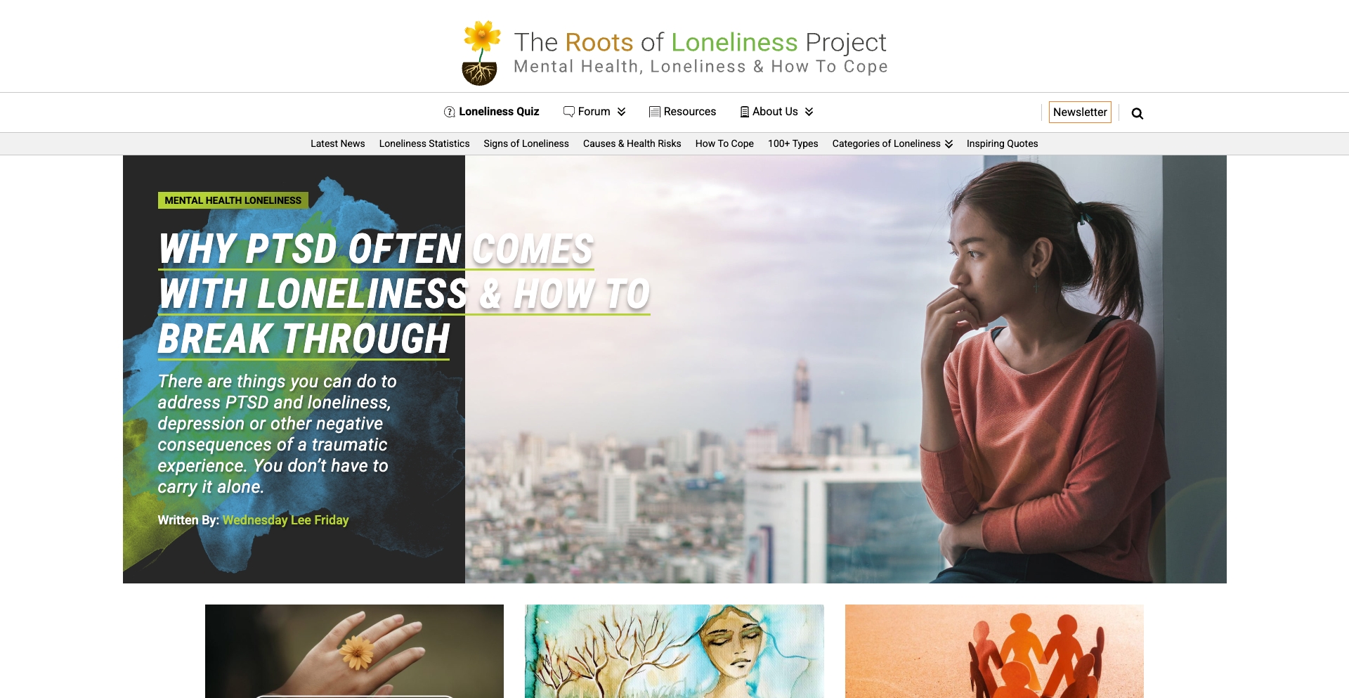 Rootsofloneliness entity-database programmatic SEO template - 4745 monthly traffic