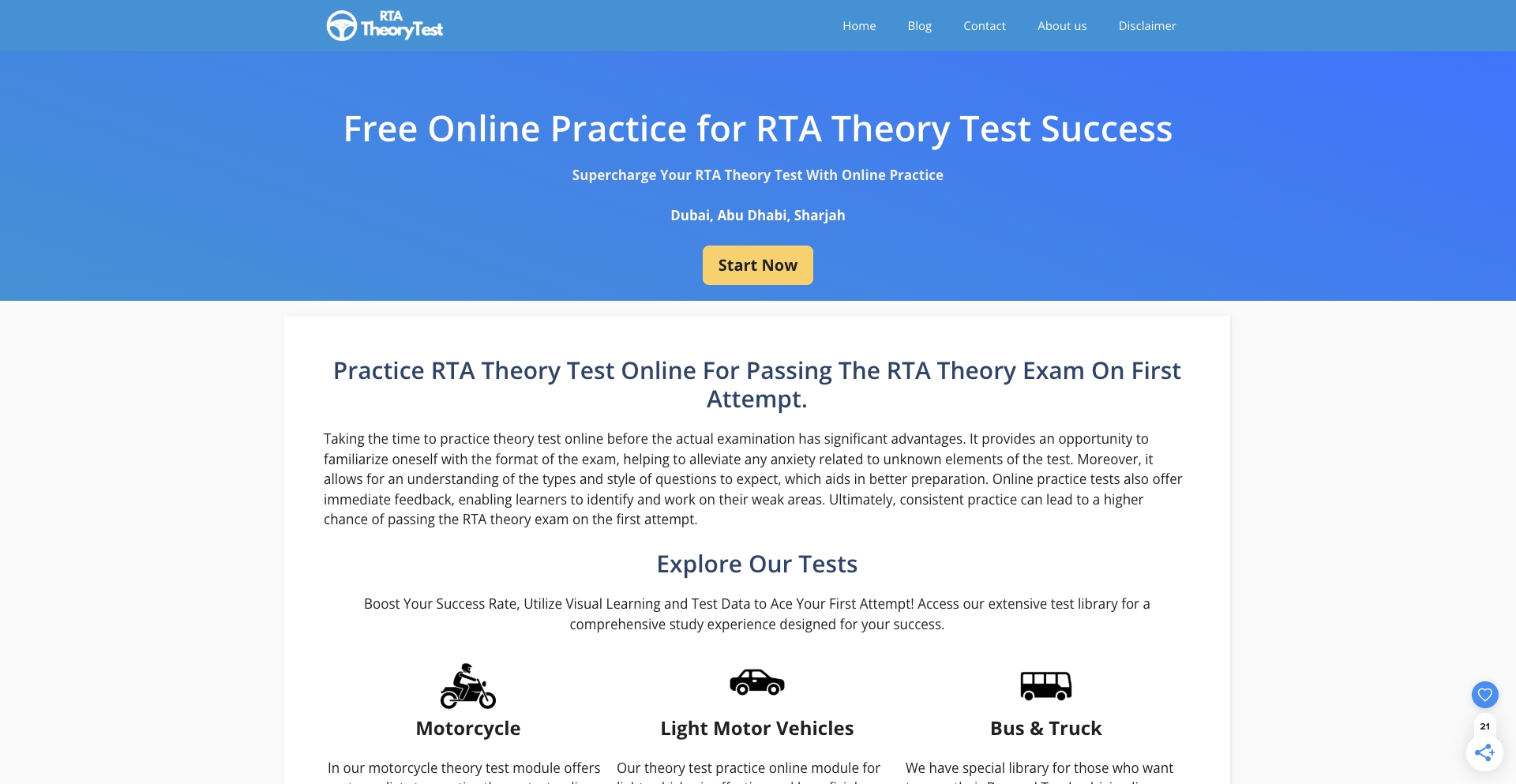 Rtatheorytest content programmatic SEO template - 1402 monthly traffic