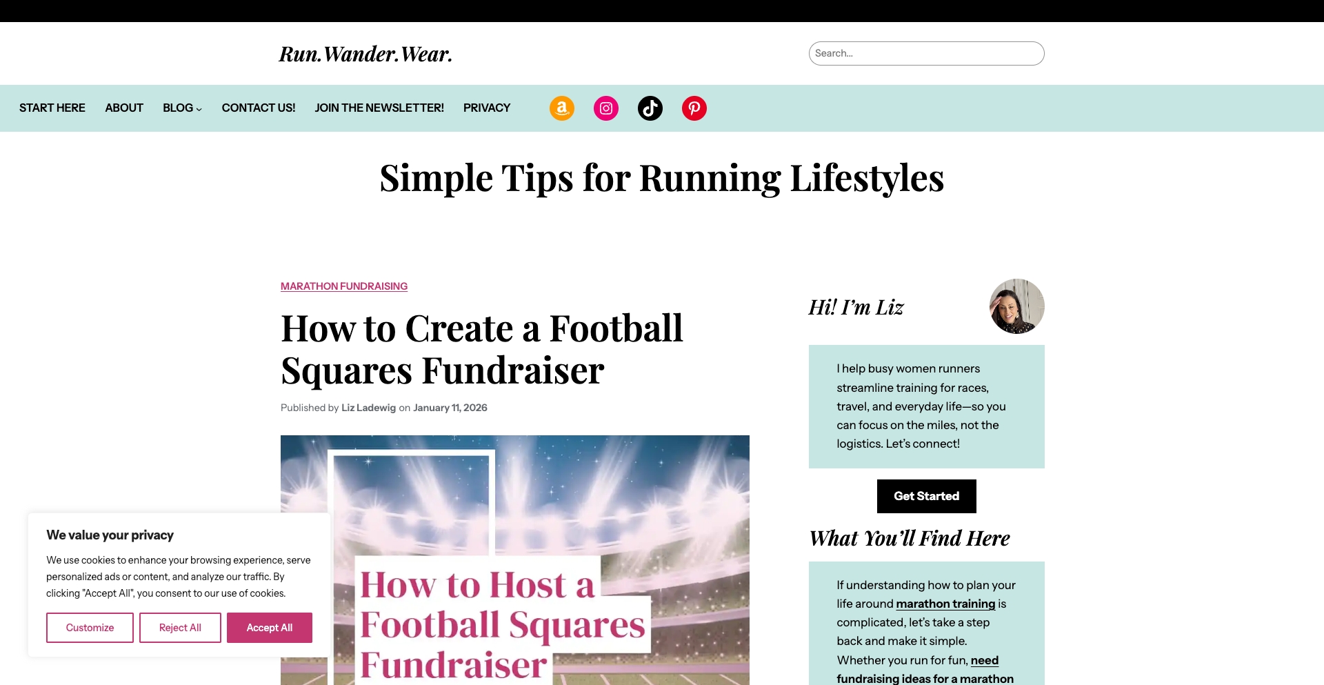 Runwanderwear content programmatic SEO template - 3 monthly traffic