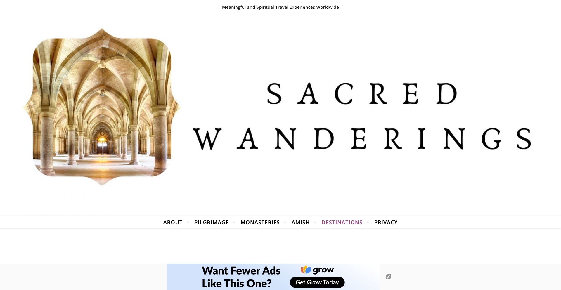 Sacred Wanderings ~ Meaningful And Spiritual Travel Experiences Worldwide location-data programmatic SEO template - 7533 monthly traffic
