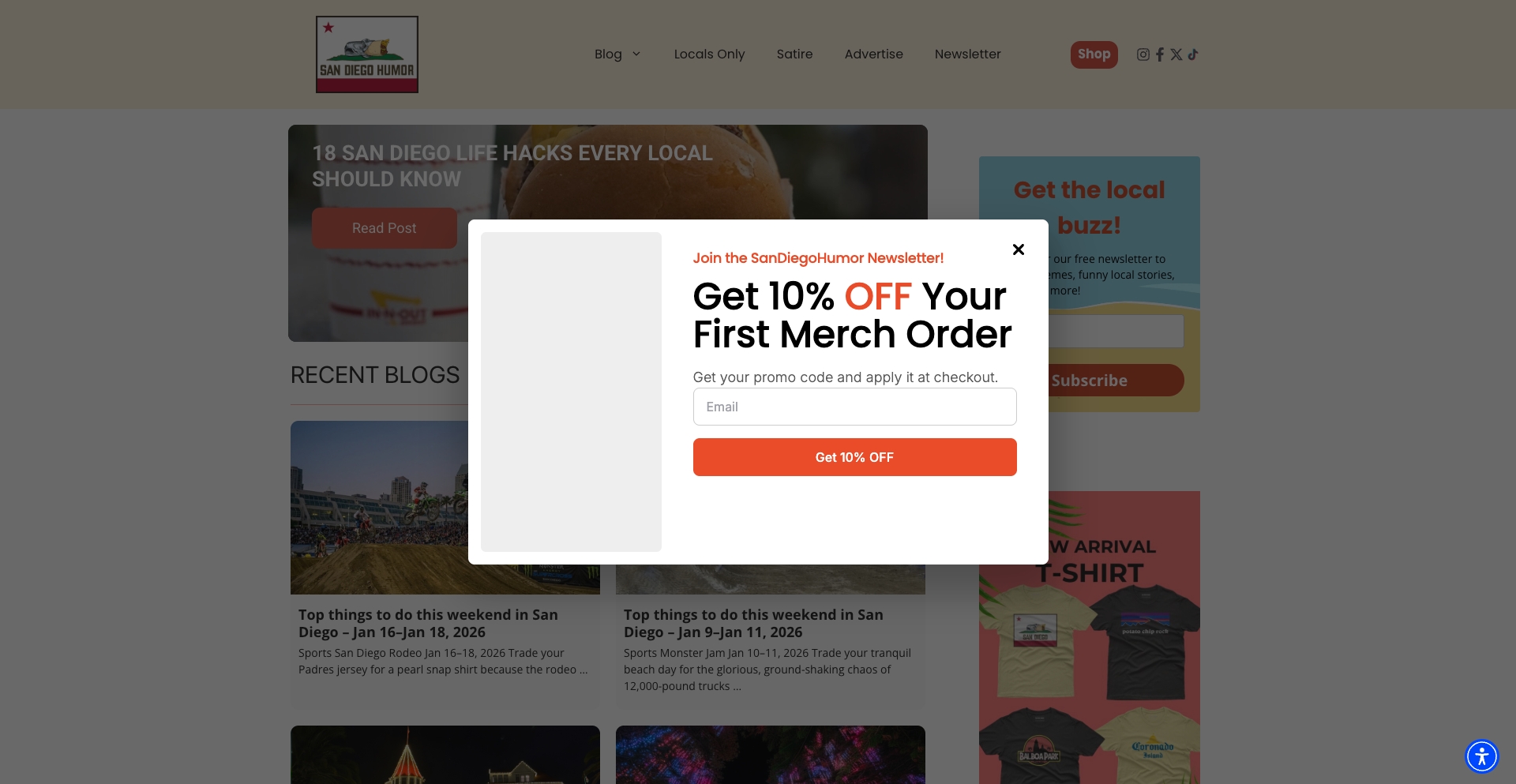 sandiegohumor.com location-data programmatic SEO template - 10K+ monthly traffic