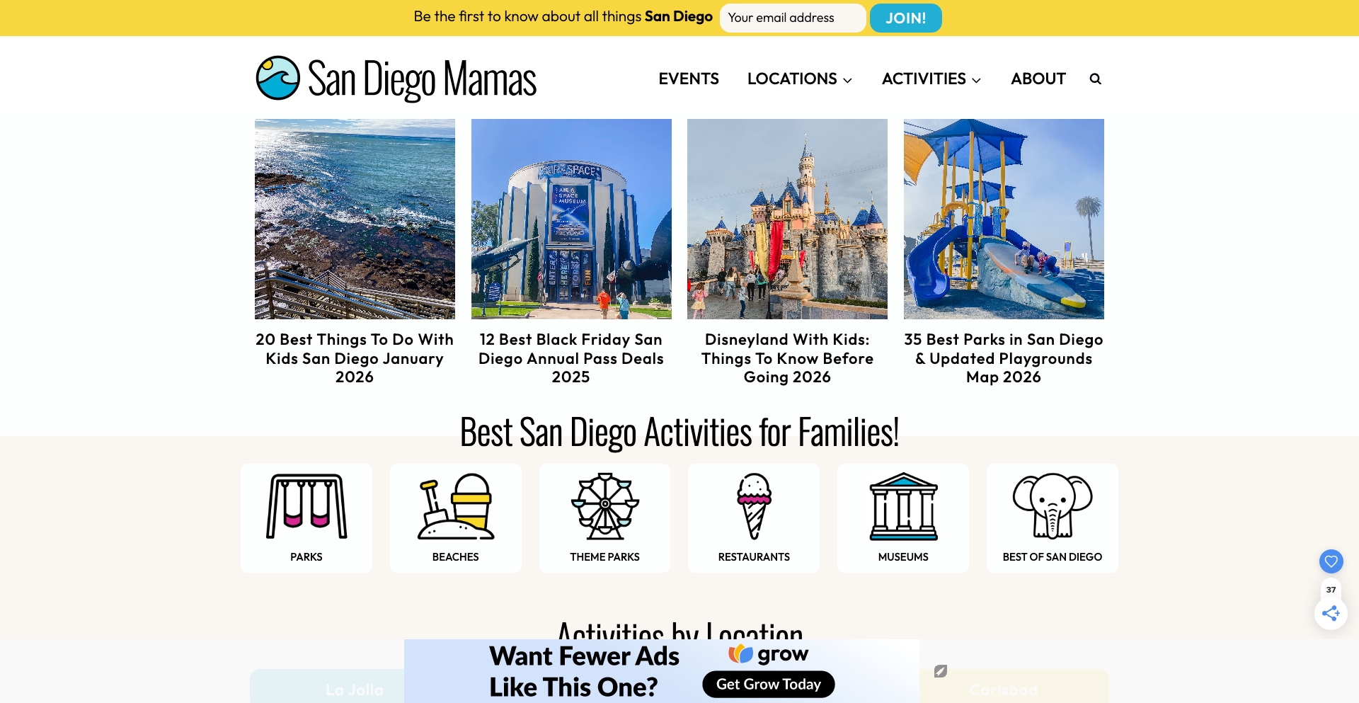 Sandiegomamas location programmatic SEO template - 8189 monthly traffic