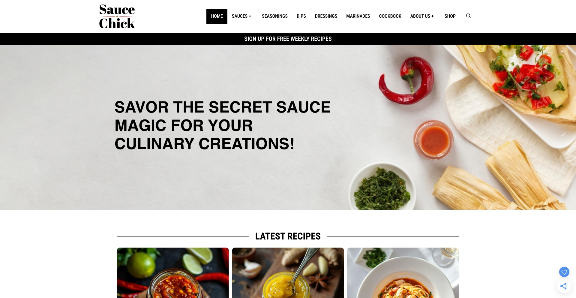 saucechick.com location-data programmatic SEO template - 10K+ monthly traffic