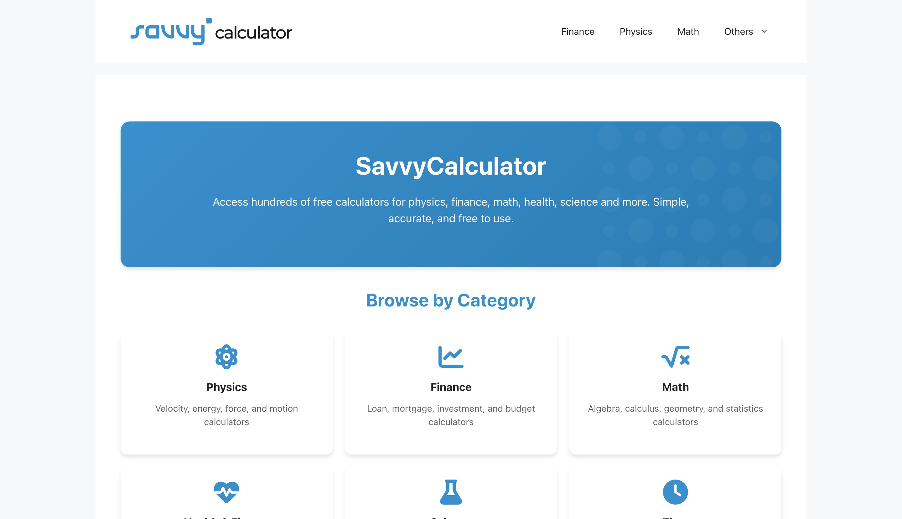 Savvycalculator tool programmatic SEO template - 0 monthly traffic