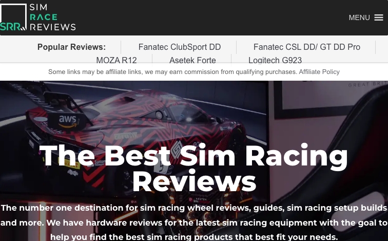 Simracereviews content programmatic SEO template - 3K monthly traffic