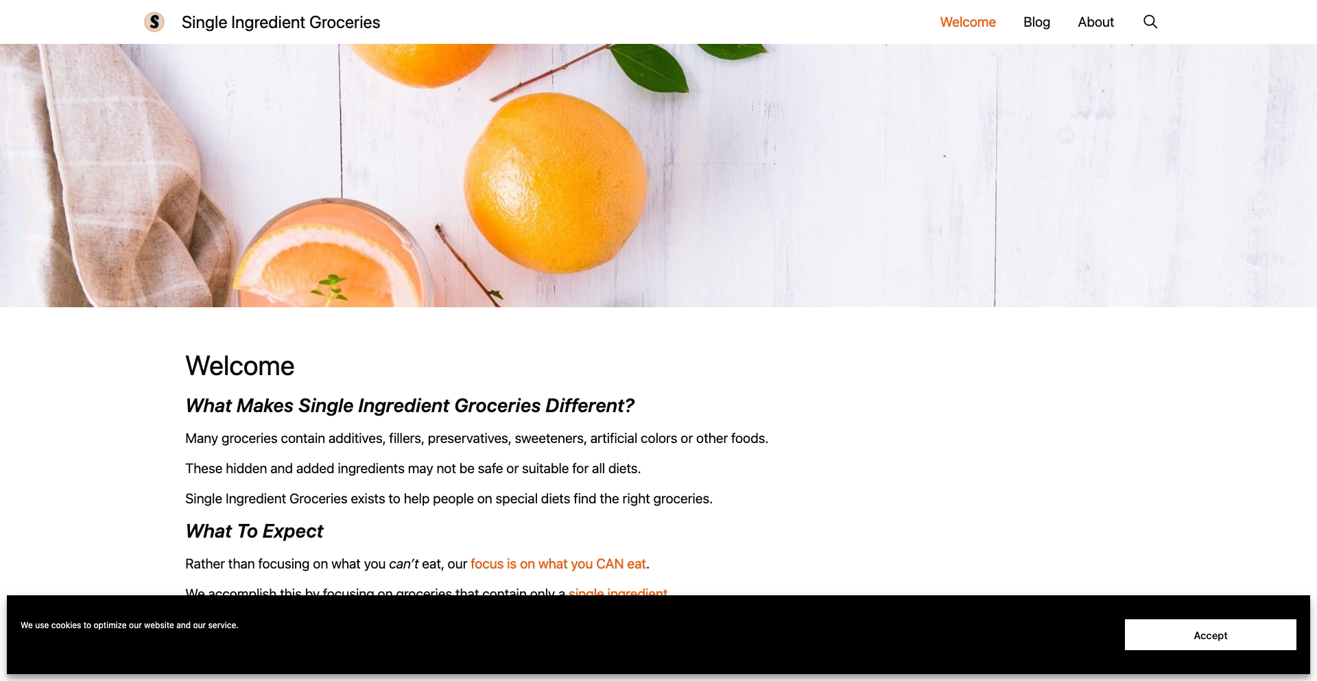 Singleingredientgroceries content programmatic SEO template - 579 monthly traffic
