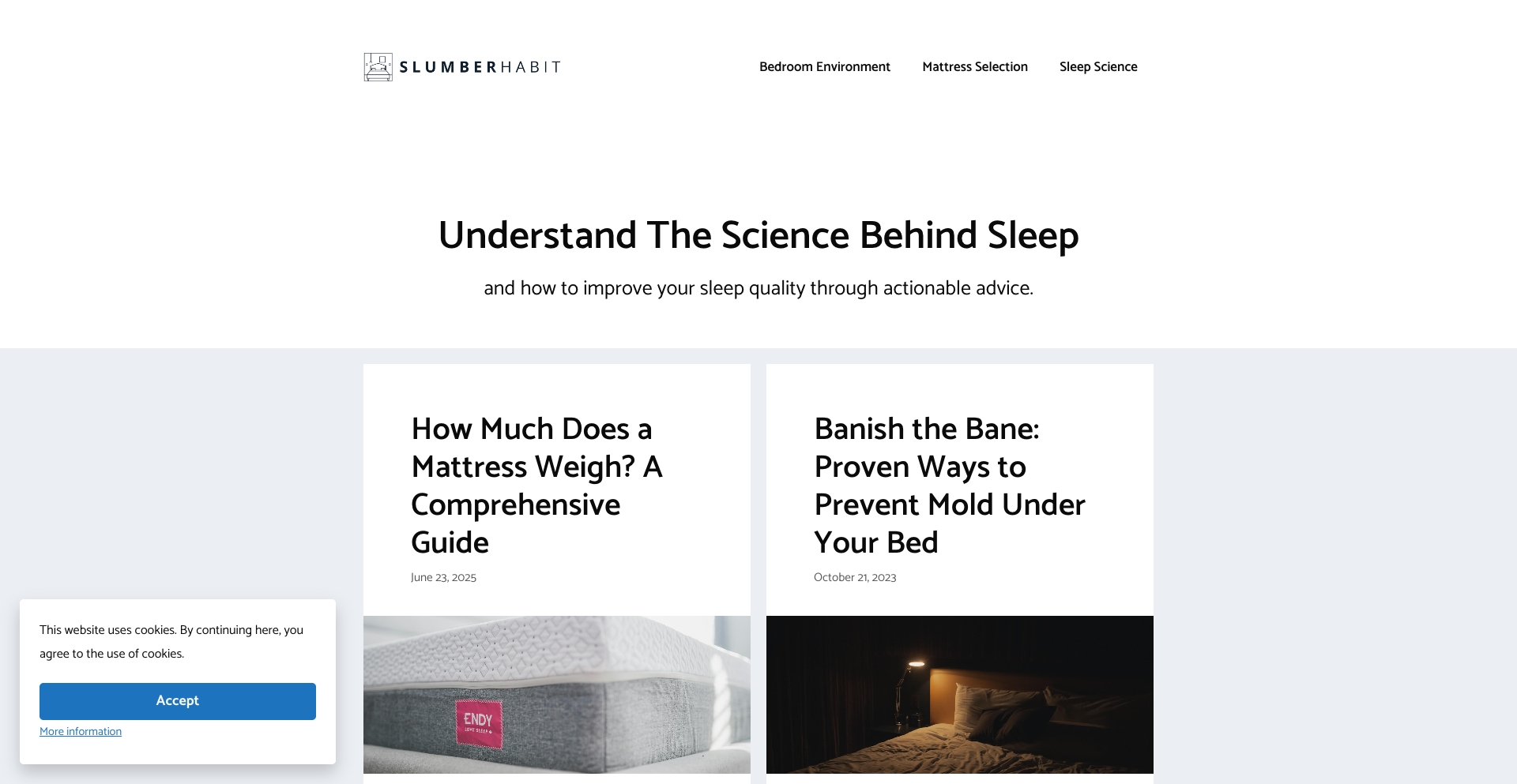 Slumber Habit category-taxonomy programmatic SEO template - 0 monthly traffic