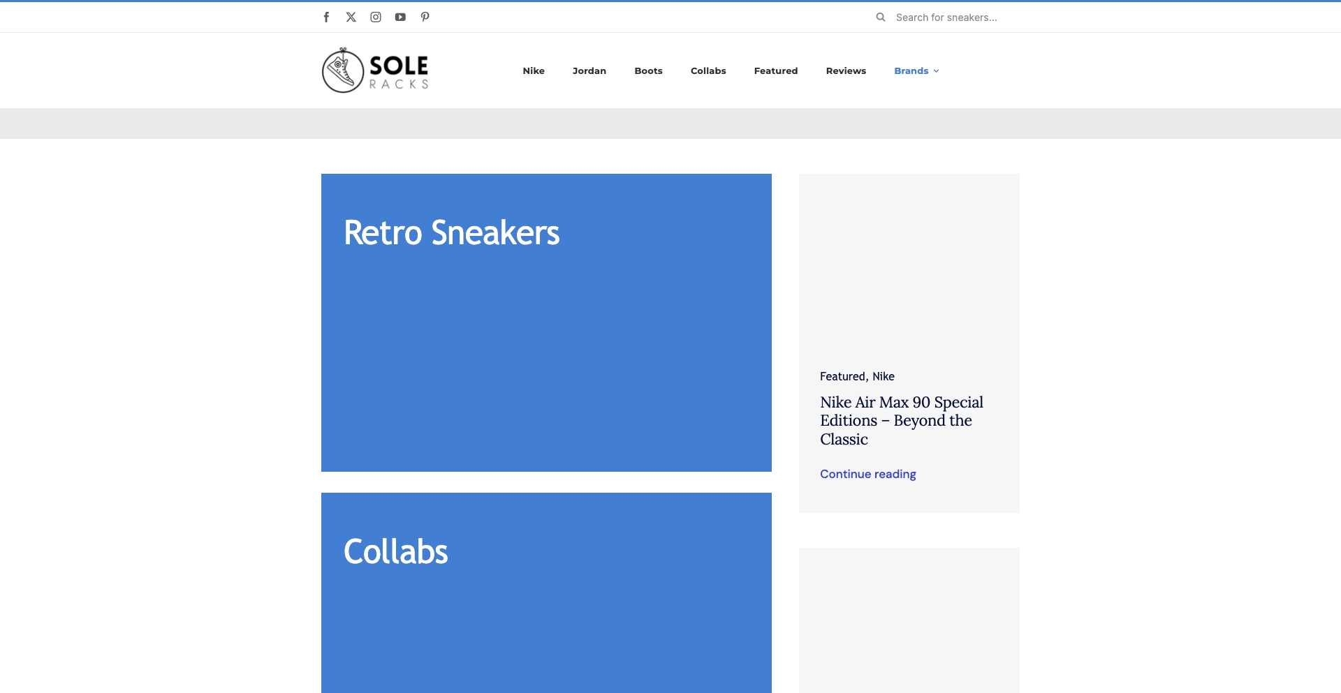 Sneaker Reviews, Collabs and More template programmatic SEO template - 2928 monthly traffic