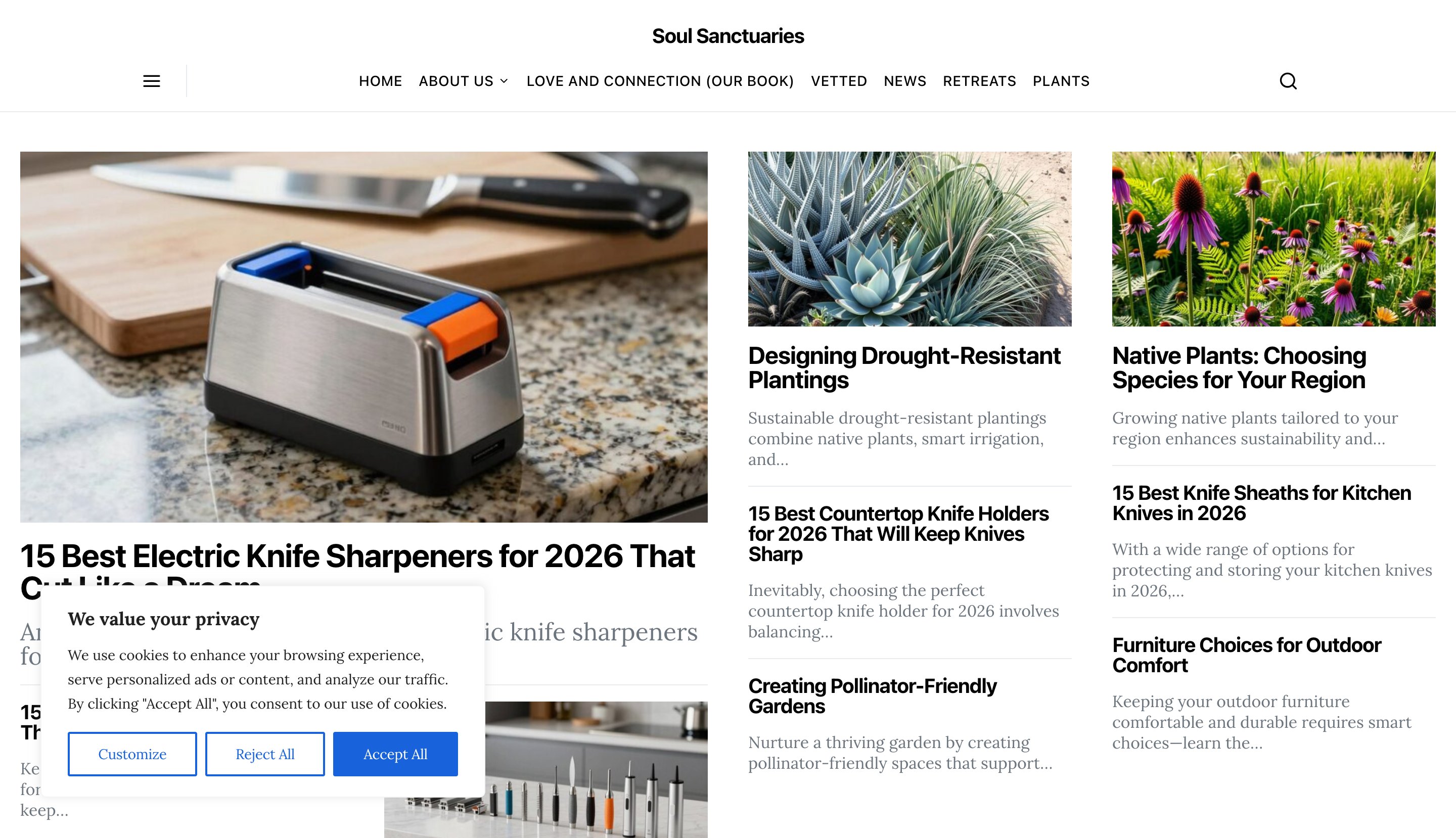 Soul Sanctuaries best-product-type programmatic SEO template - 0 monthly traffic